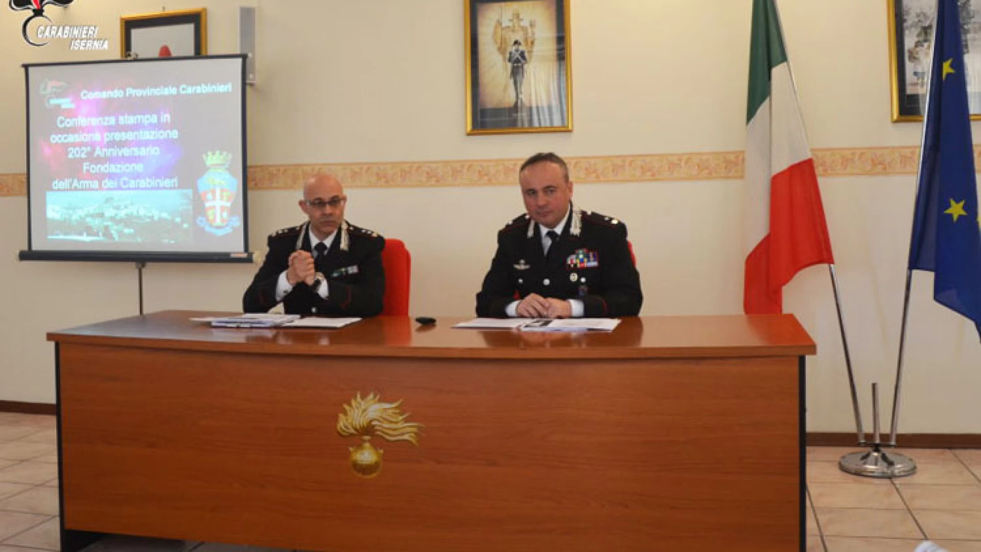 Isernia:  In occasione del prossimo anniversario della fondazione dell’Arma dei Carabinieri, il Comando Provinciale di Isernia traccia un bilancio delle attività operative condotte sul territorio.