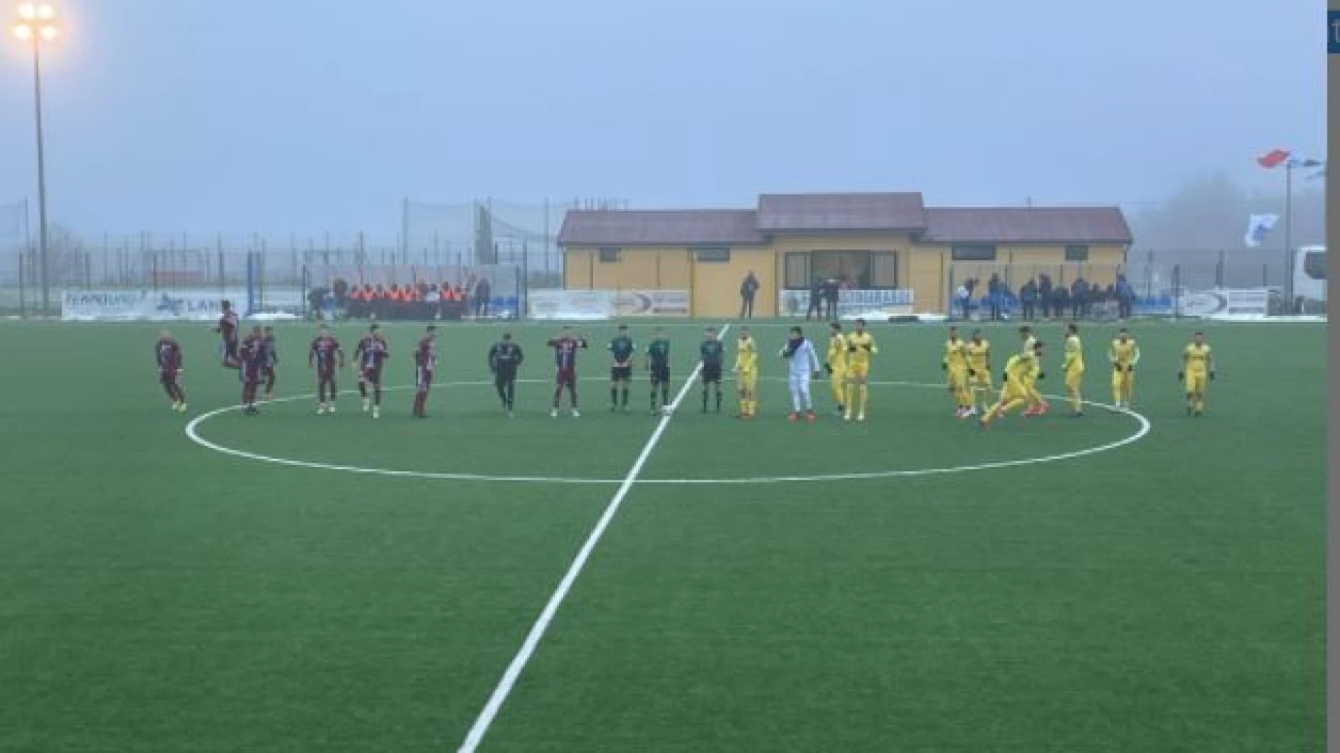 Serie D, Girone F: sospeso per nebbia il recupero tra Vastogirardi e Trastevere Calcio con i molisani in vantaggio.