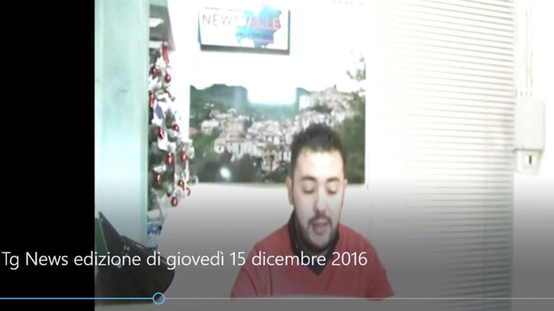 Tg News, edizione video di giovedì 15 dicembre 2016.