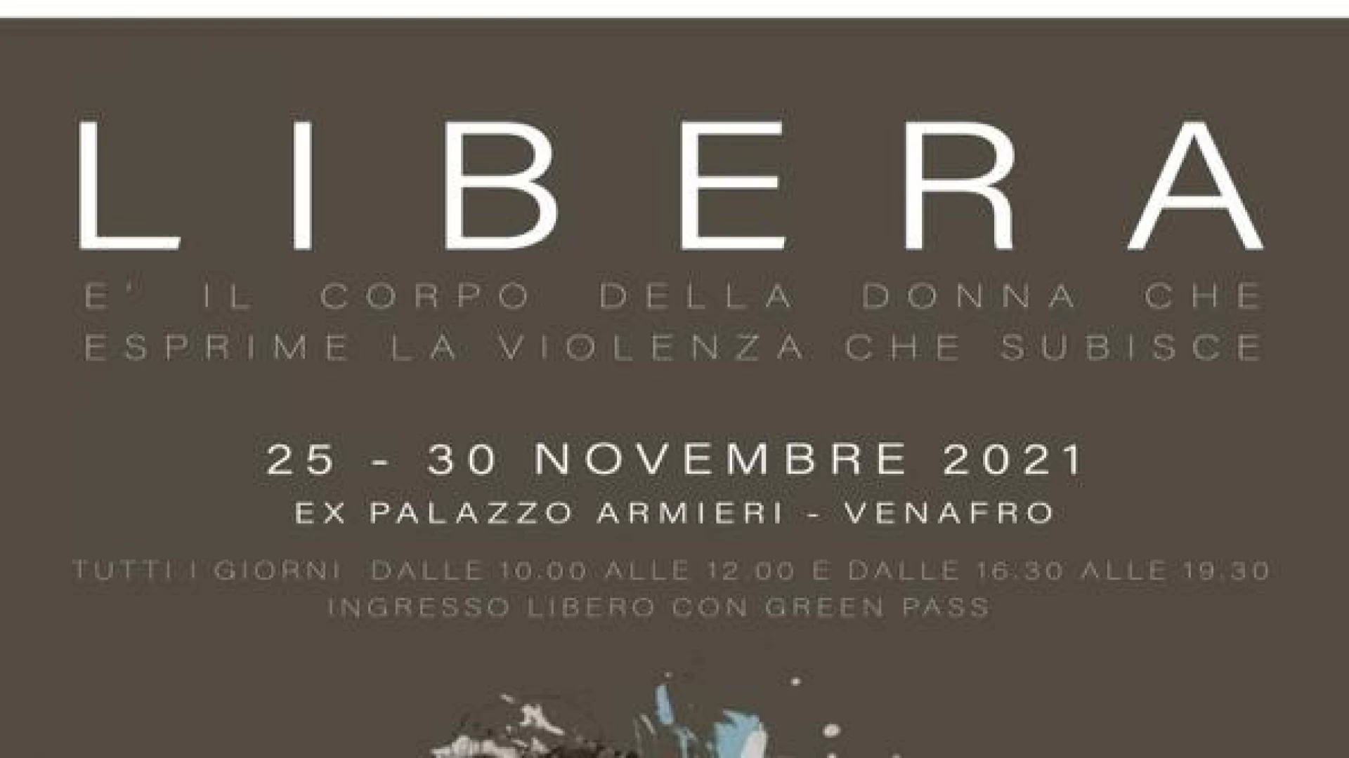 Venafro: inaugurazione della mostra multimediale “Libera” dell’artista Vincenzo Villani.