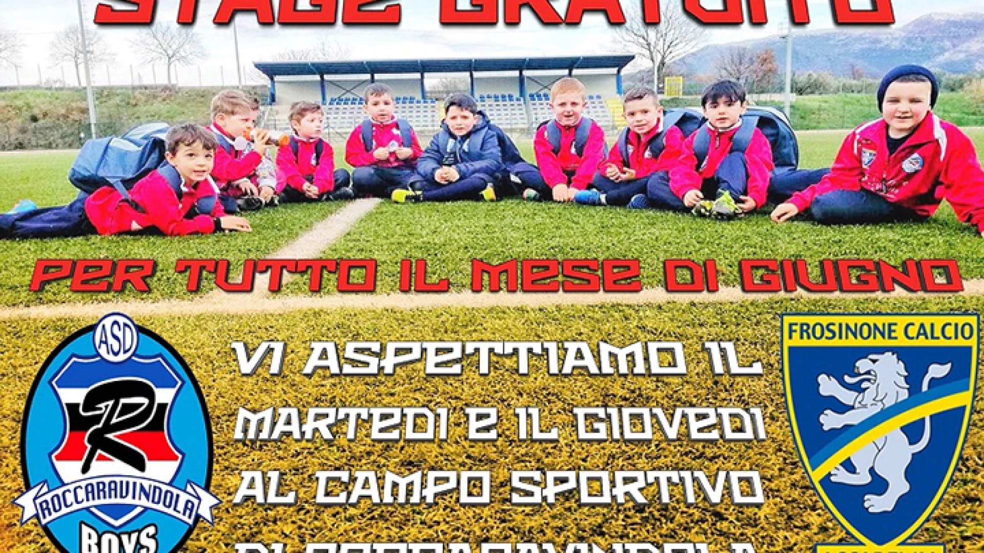 Calcio giovanile: la Boys Roccaravindola propone il mese di prova gratuito alla scoperta del mondo del calcio.