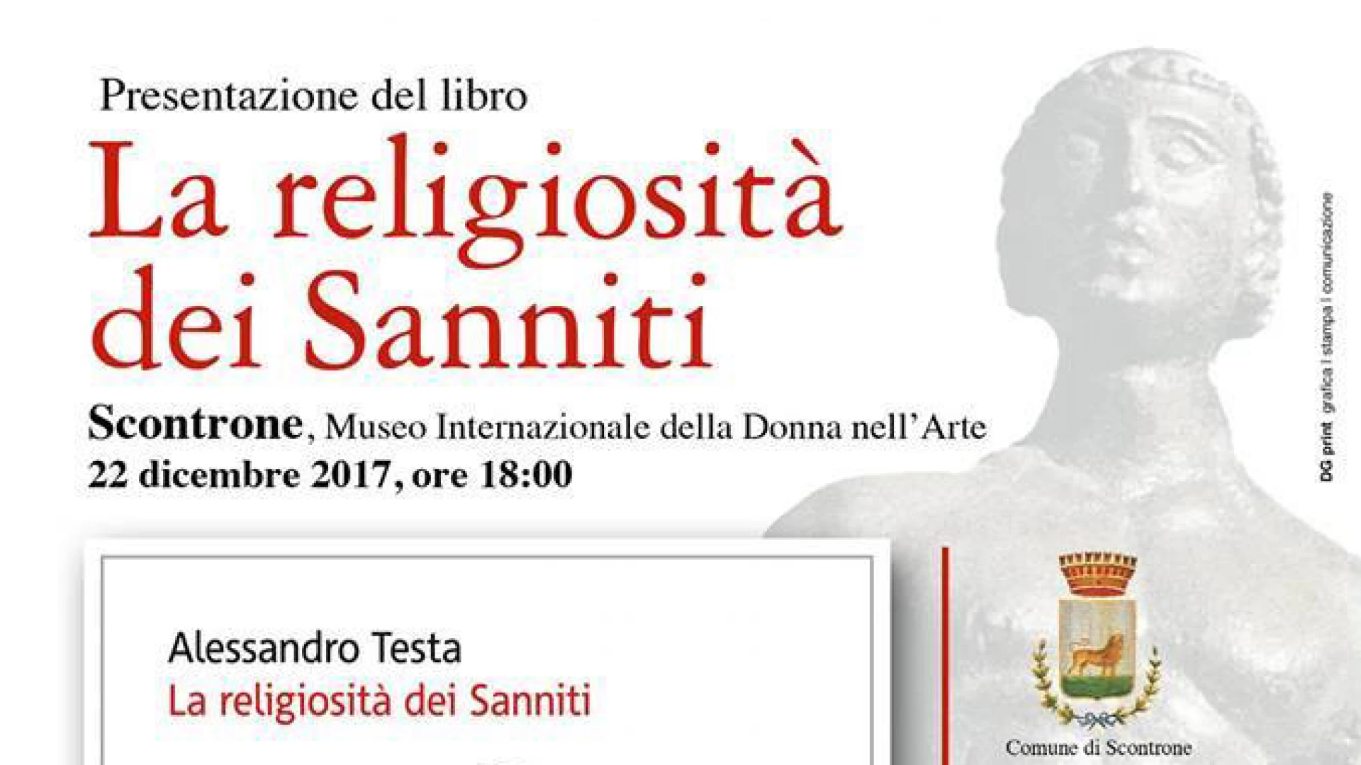 Cultura: la religiosità dei Sanniti nel libro di Alessandro Testa. La presentazione questa sera a Scontrone in Abruzzo.