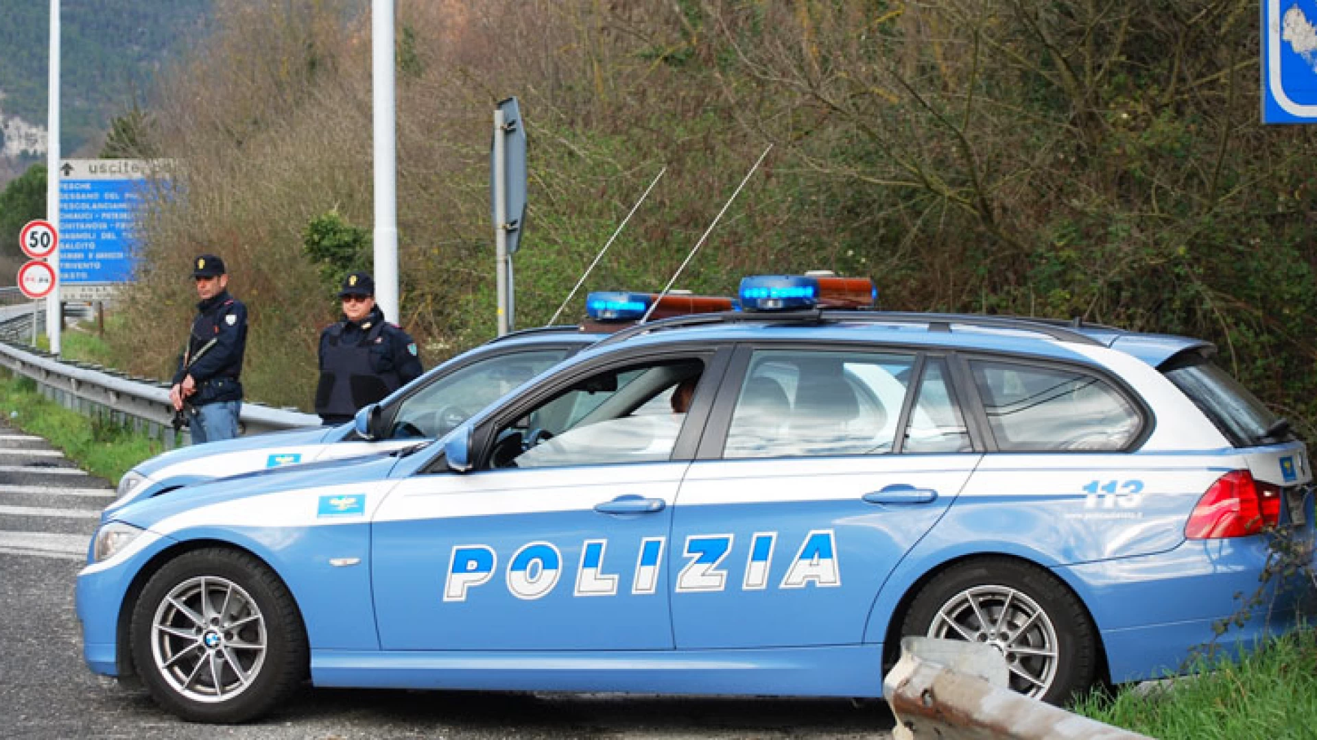 Macchia d’Isernia: la Polizia arresta sue ladri di appartamento. Spettacolare inseguimento sulla statale 85 che si conclude sul territorio comunale di Pozzilli.