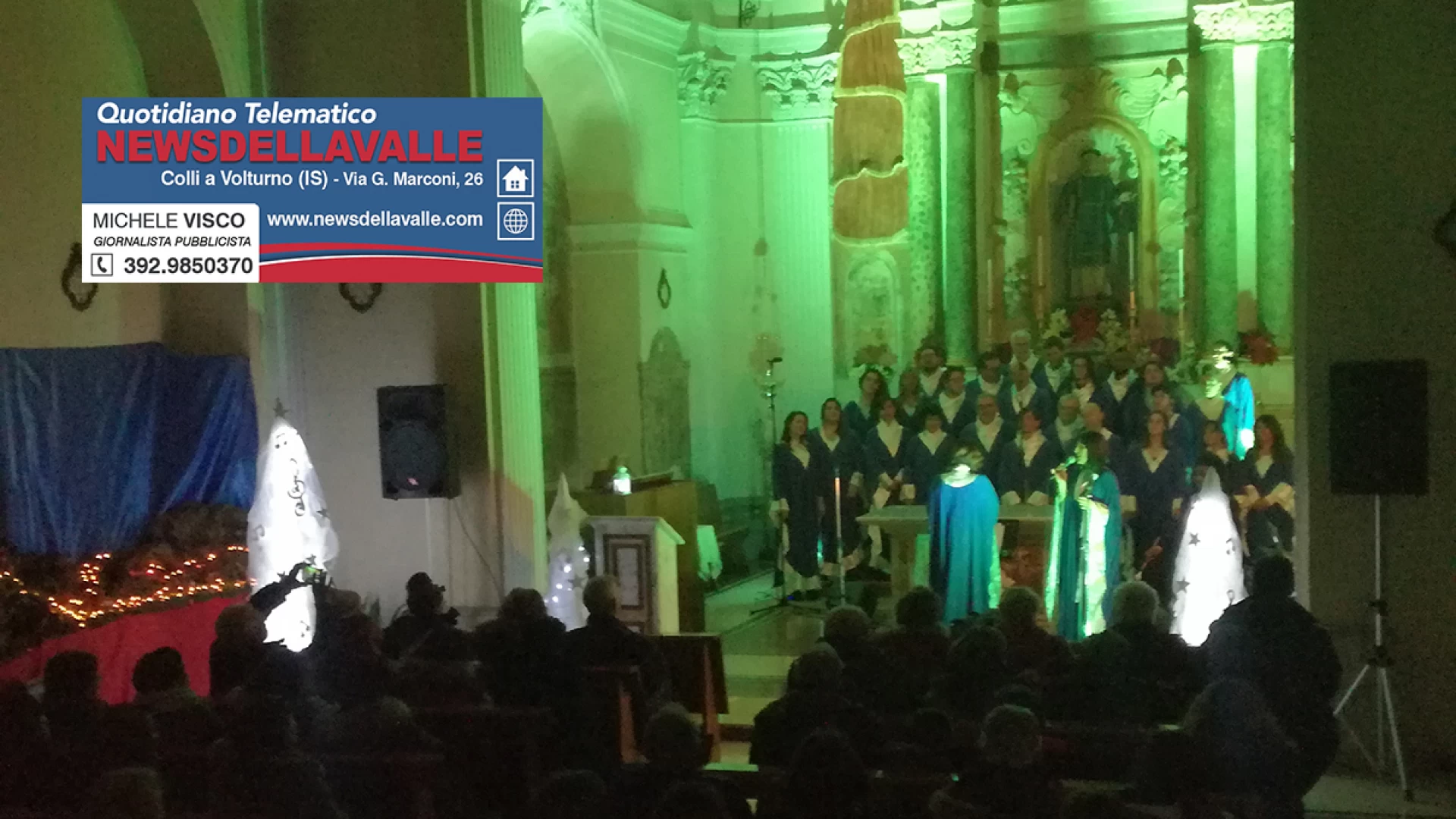 Colli a Volturno: le note magiche dell’Isernia Gospel Choir scaldano i cuori dei collesi. Un successo il Concerto di Natale. Guarda il video.