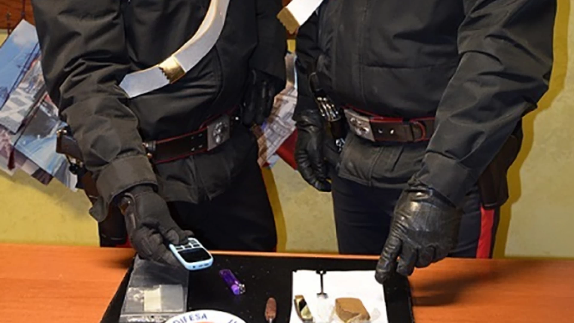 Isernia: Controlli antidroga dei Carabinieri, un cittadino extracomunitario denunciato per possesso ai fini di sostanza stupefacente.
