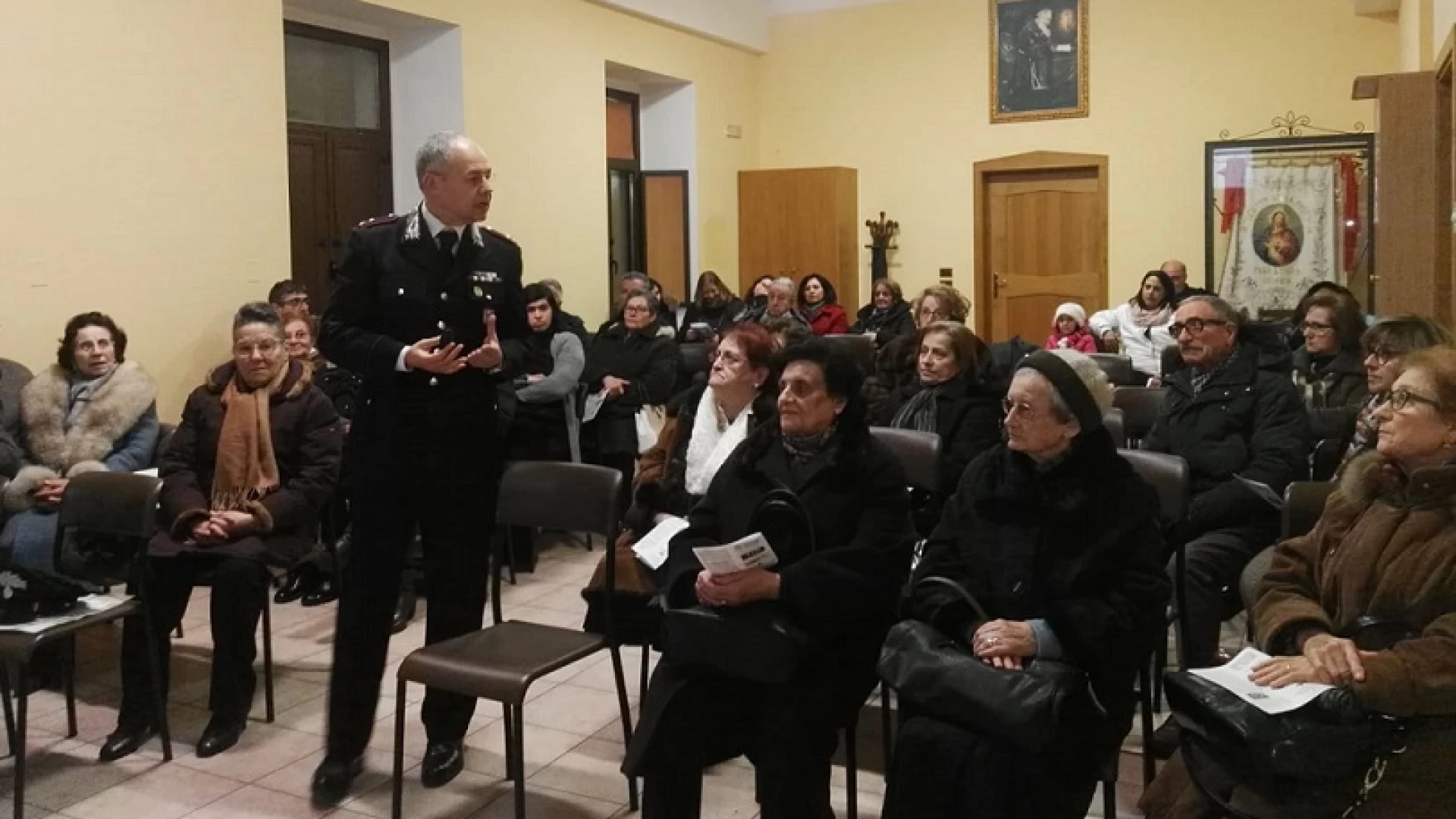 Isernia: Come evitare le truffe. Proseguono le conferenze dei Carabinieri per gli anziani.