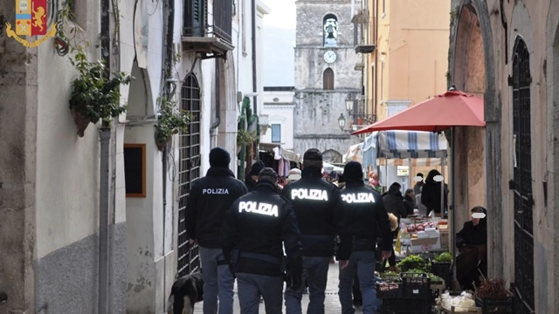 La Polizia di Stato controlla i locali del centro storico in occasione della Fiera di San Pietro e Paolo.
