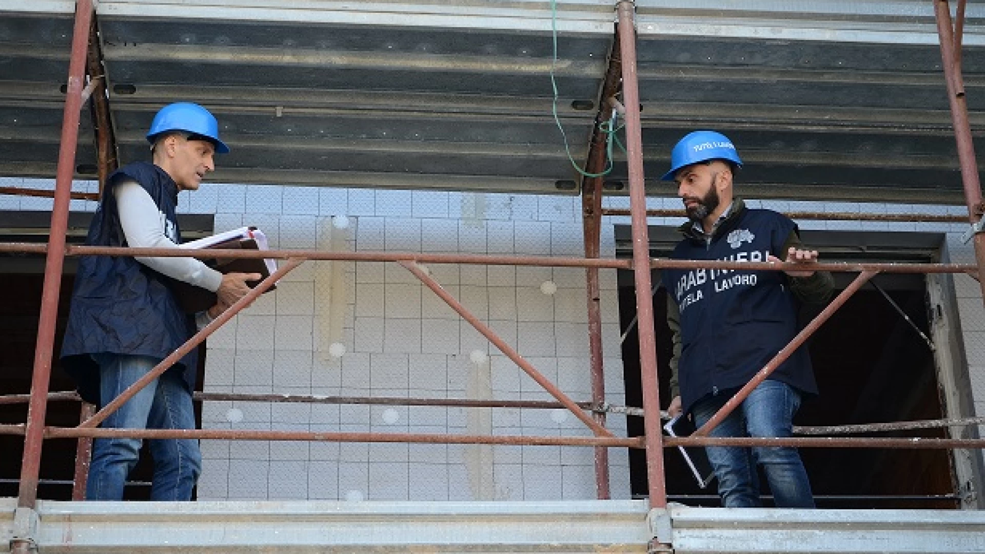 Isernia:  Controlli dei Carabinieri sui luoghi di lavoro. A Venafro sanzionato imprenditore edile