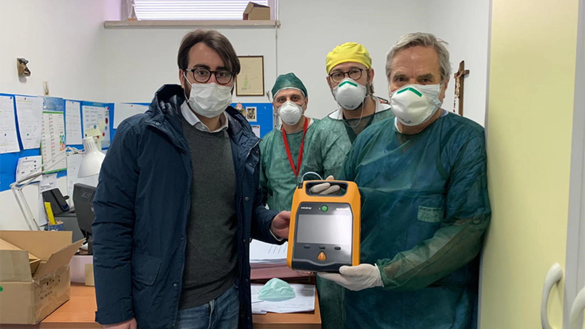 Isernia: la Serena Senectus Srl dona un defibrillatore al Pronto Soccorso di Isernia