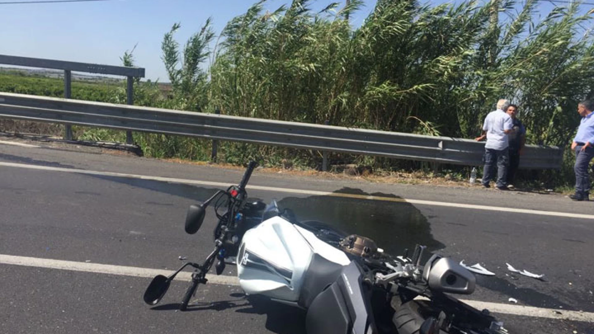 Fornelli: brutto incidente per un motociclista sul ponte che conduce a Isernia.