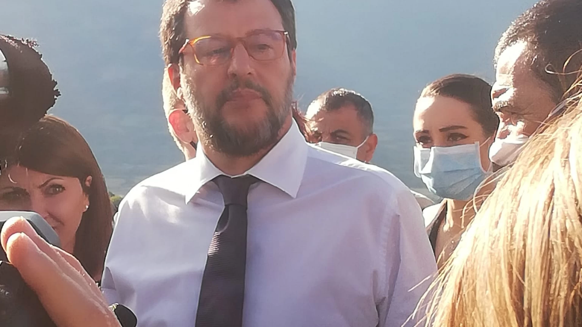 Rionero Sannitico: Matteo Salvini da il via alla visita in Molise. “In Regione diverse cose da rivedere”. Effettuata la visita alla Comunità Figlia di Sion.