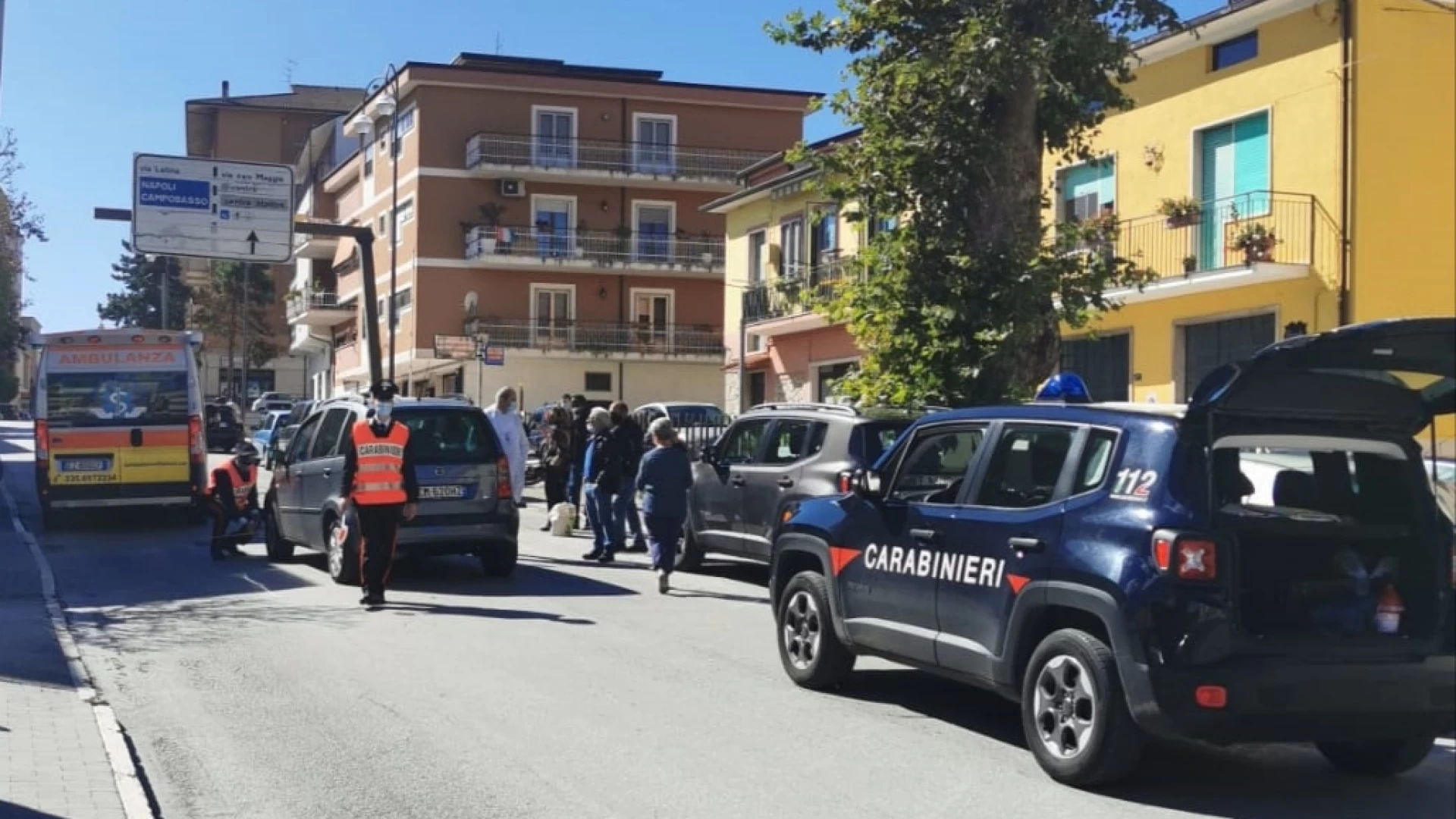 Isernia: I Carabinieri intervengono a seguito di incidente stradale.