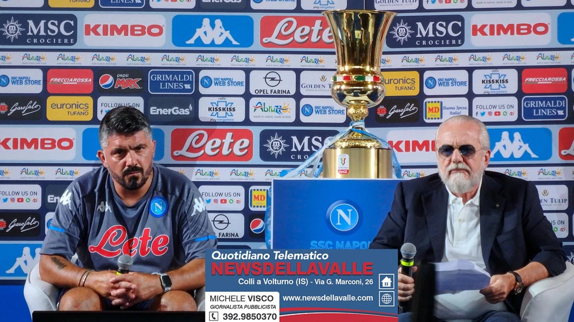 Ritiro Ssc Napoli a Castel Di Sangro. Caruso conferma. “Da noi nel 2021 per 10-15 giorni”.