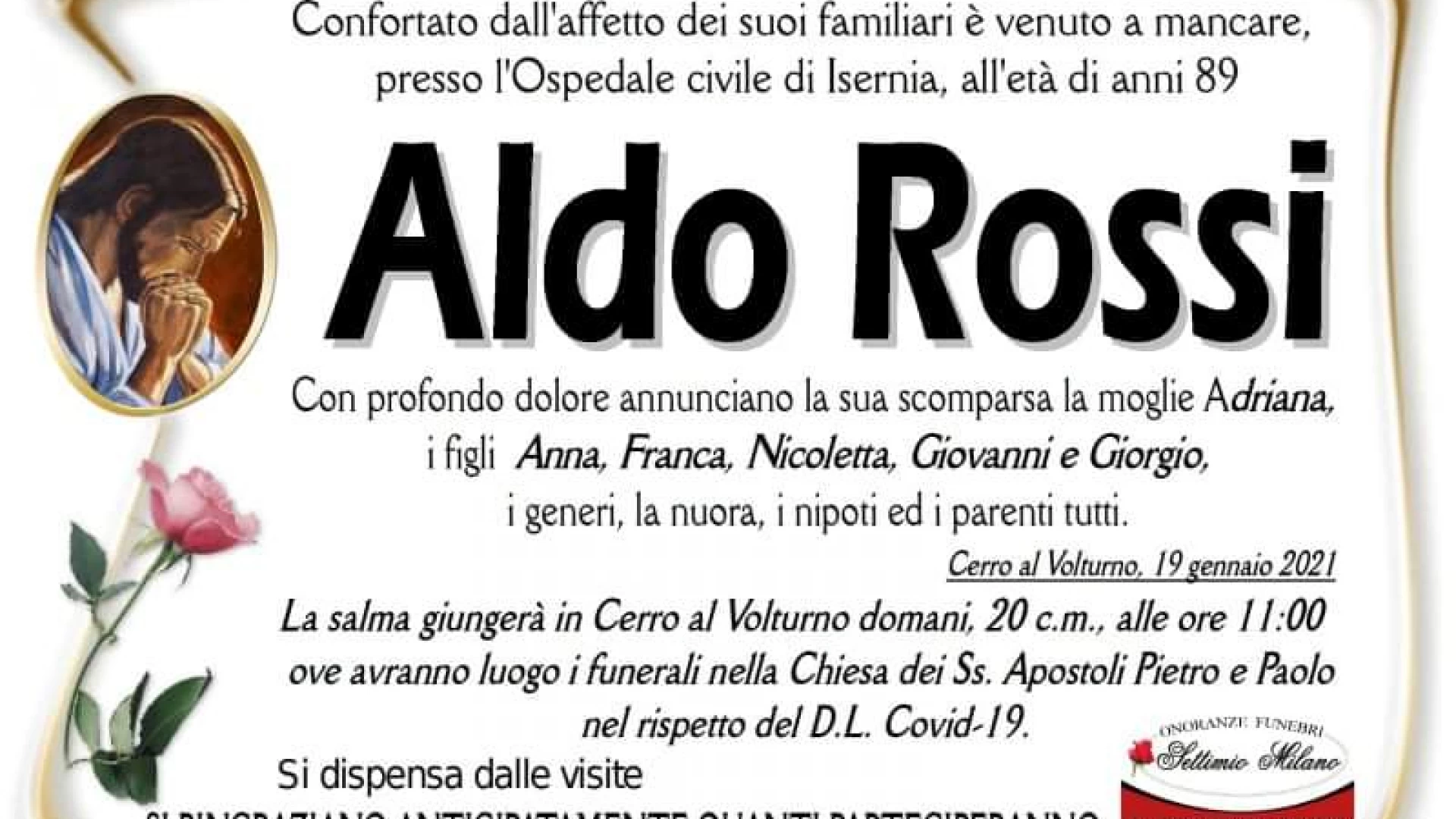 La nostra redazione ricorda il compianto Aldo Rossi