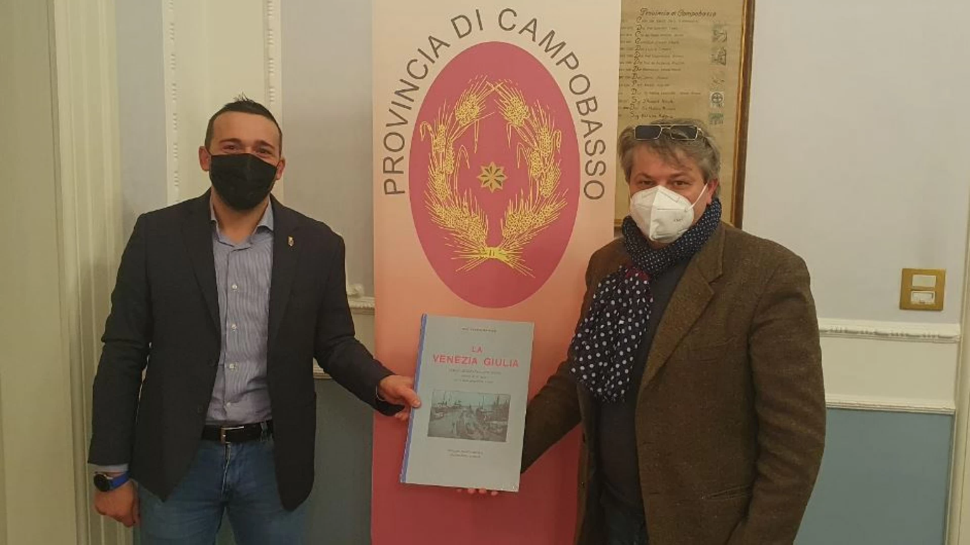Campobasso: il presidente della Provincia Roberti ha incontrato Gianni Meffe, delegato regionale unione Istriani.