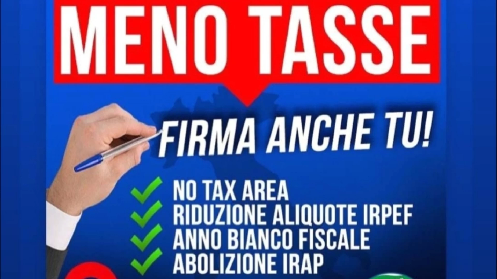 Isernia: Forza Italia in piazza per sostenere la riforma del fisco