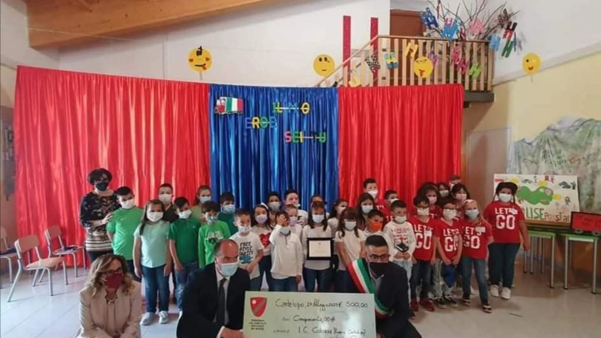 Gli alunni della primaria di Cantalupo premiati nell'ambito del concorso "Il mio eroe sei tu"