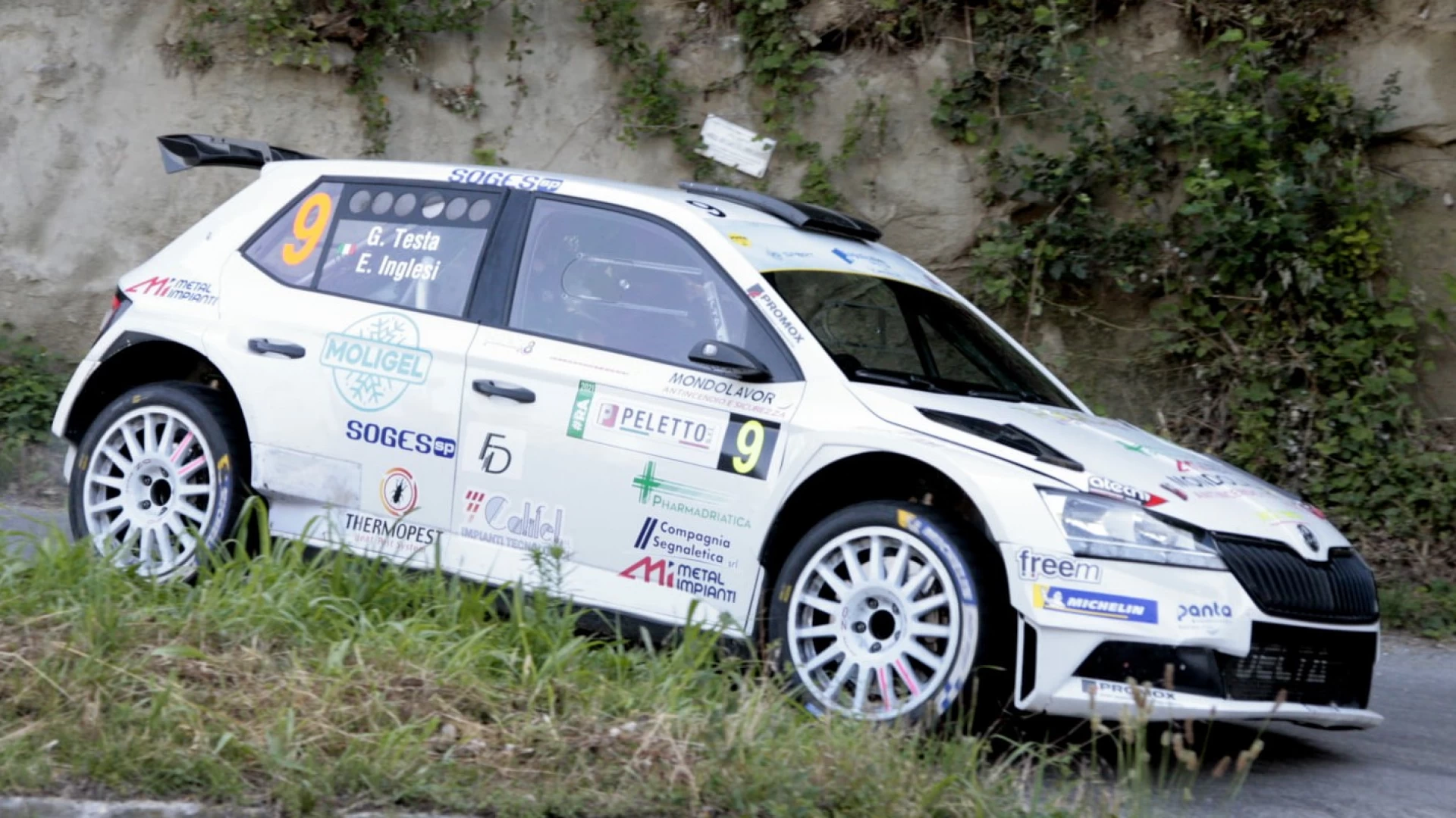 Giro di Boa al campionato italiano WRC per i piloti Promox Giuseppe Testa e Gabriele Recchiuti