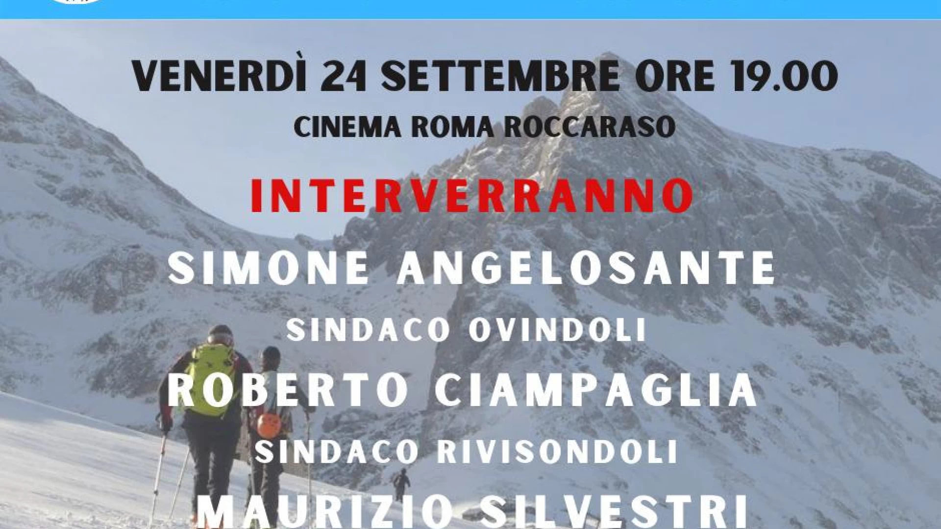 Roccaraso: in serata al cinema Roma il confronto tra i comuni montani e lo sviluppo turistico