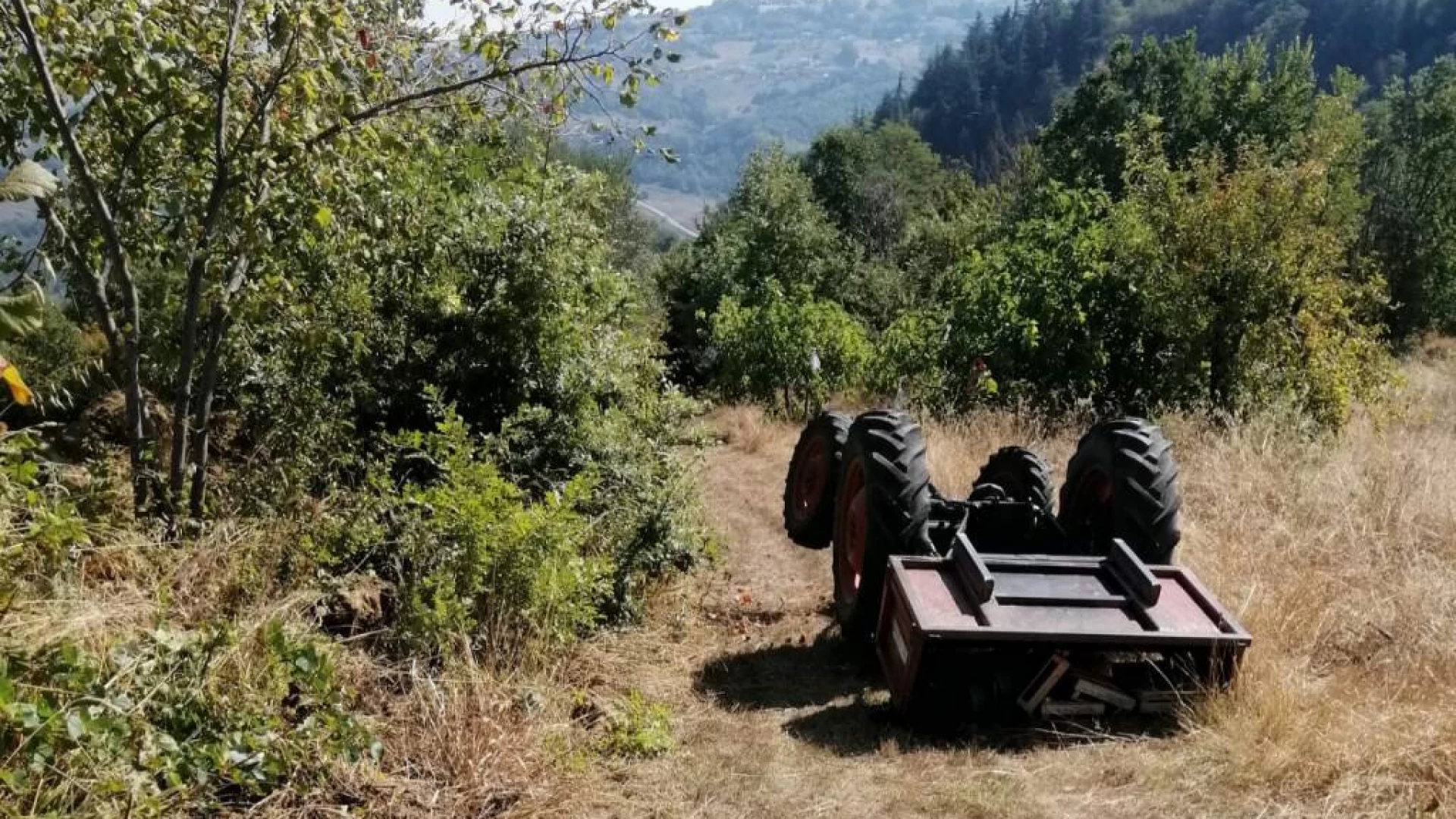 Montaquila: tragedia nei boschi in montagna. 59enne perde la vita schiacciato da un trattore mentre lavorava. Soccorsi in atto.