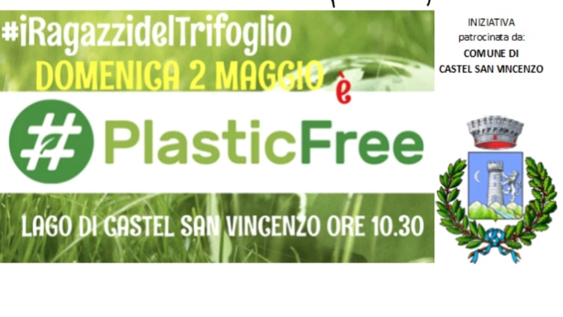 Domenica 2 maggio Plastic Free per i ragazzi del Trifoglio sul lago di Castel San Vincenzo.