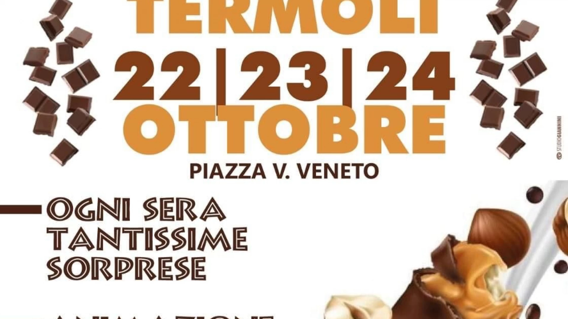 Termoli: festa del cioccolato, l’inaugurazione venerdì alle ore 17.