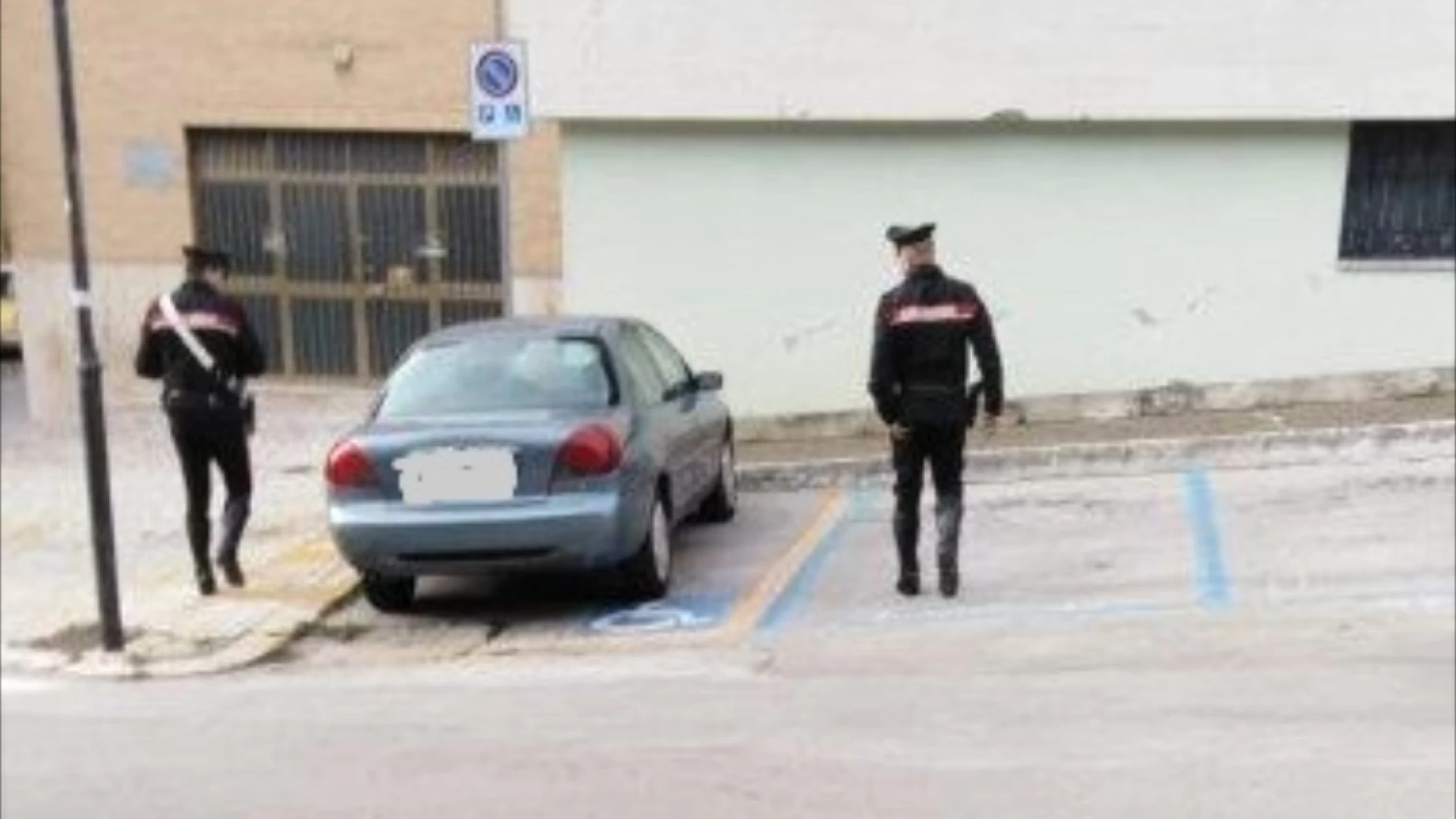 Isernia: Carabinieri in azione a tutela dei disabili.