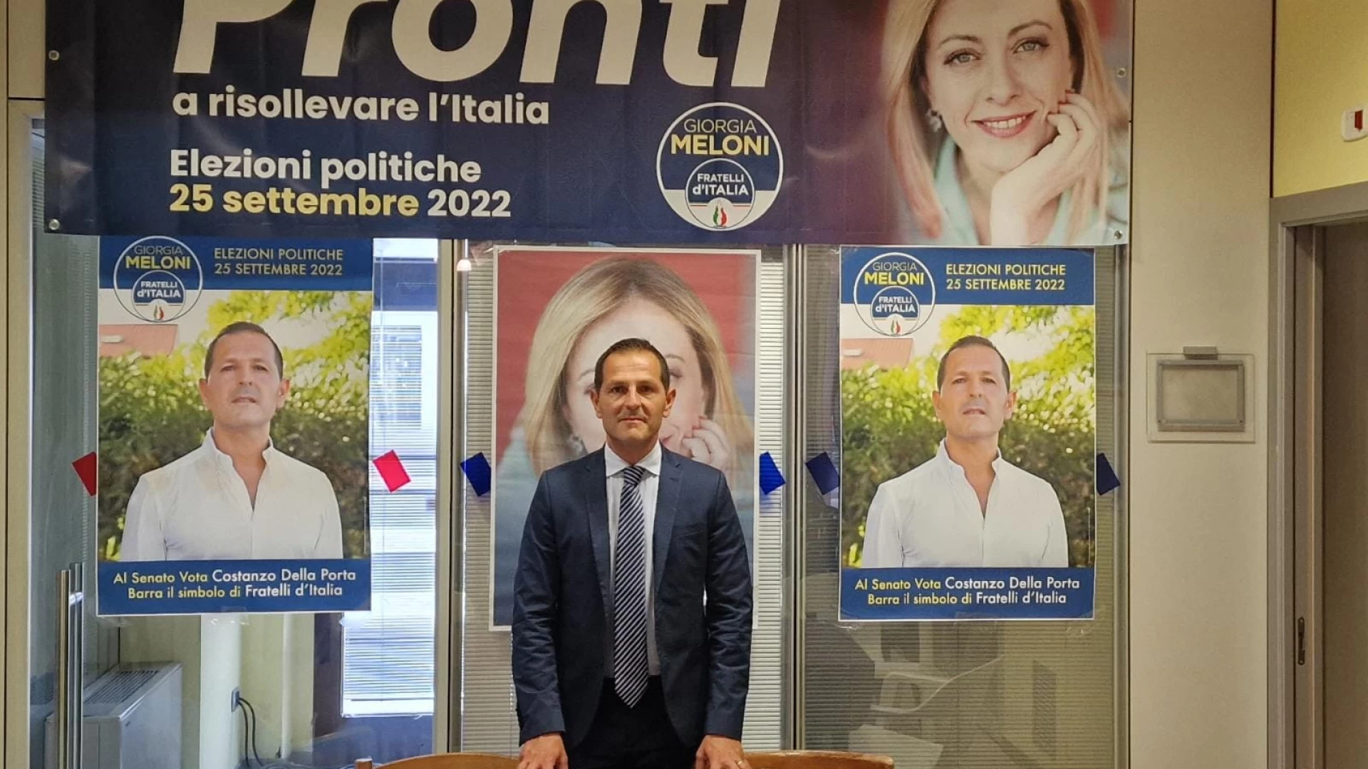 Termoli: inaugurata la sede elettorale del candidato al Senato della Repubblica di Fratelli d’Italia , Costanzo della Porta.