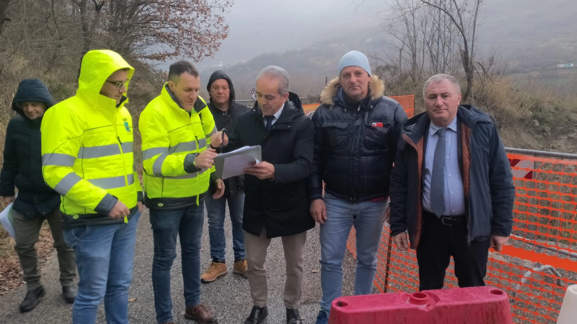 Provincia dell'Aquila: partono i lavori sulla statale 82 in localita' San Giovanni.