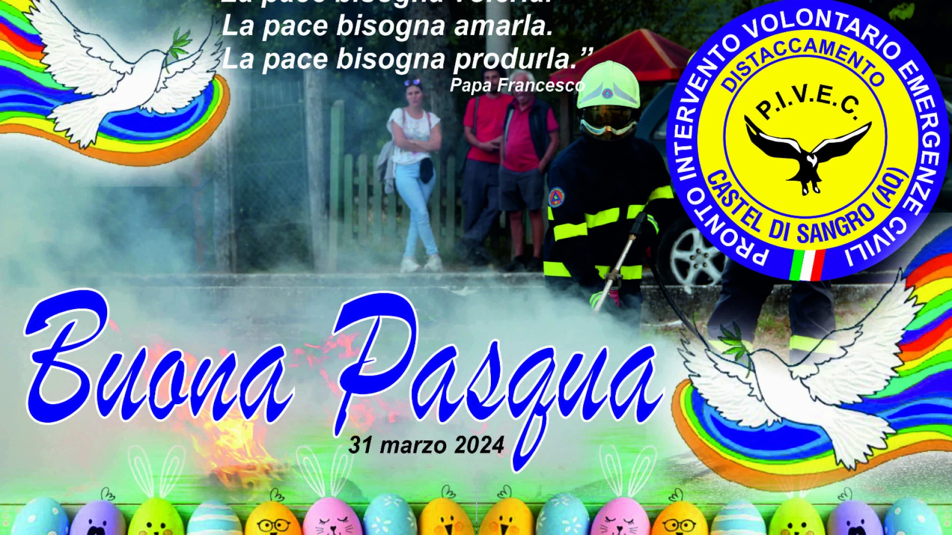Serena Pasqua a tutti dalla nostra redazione e da tutti i volontari del Distaccamento Pivec di Castel Di Sangro.