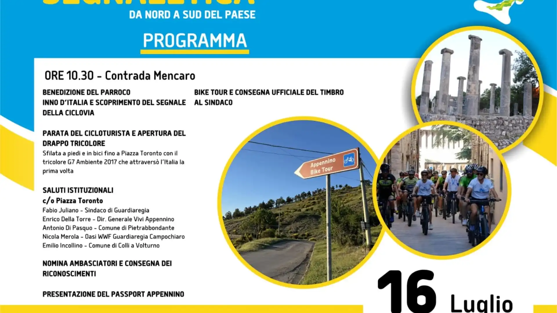 Arriva in Molise Appennino Bike Tour: le novità dell’edizione 2024 Appuntamento a Guardiaregia per l’unica tappa nella nostra regione