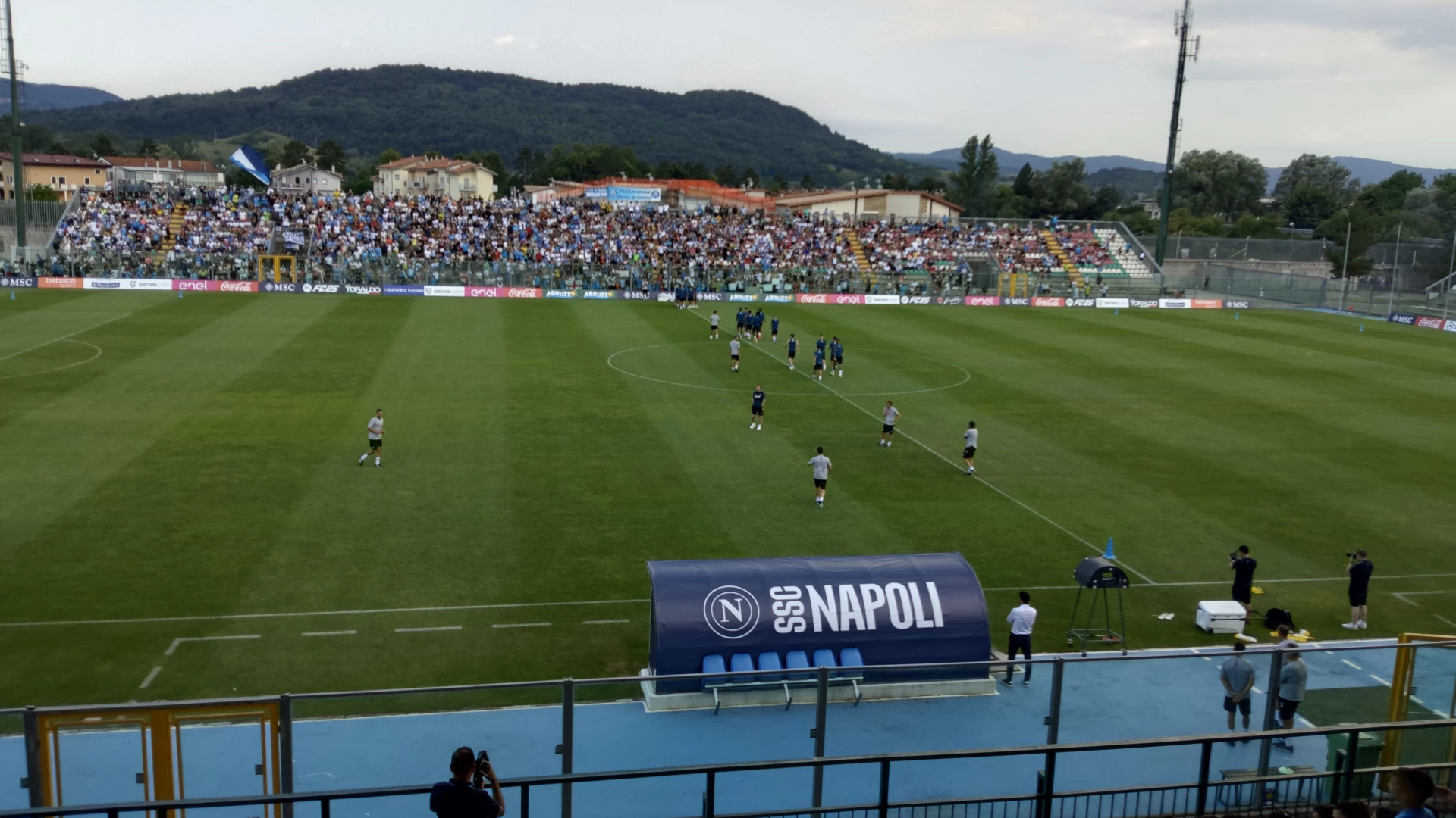 Castel Di Sangro: day5 al Patini. Allenamento pomeridiano per gli azzurri. Conte e lo staff "spremono" i calciatori.