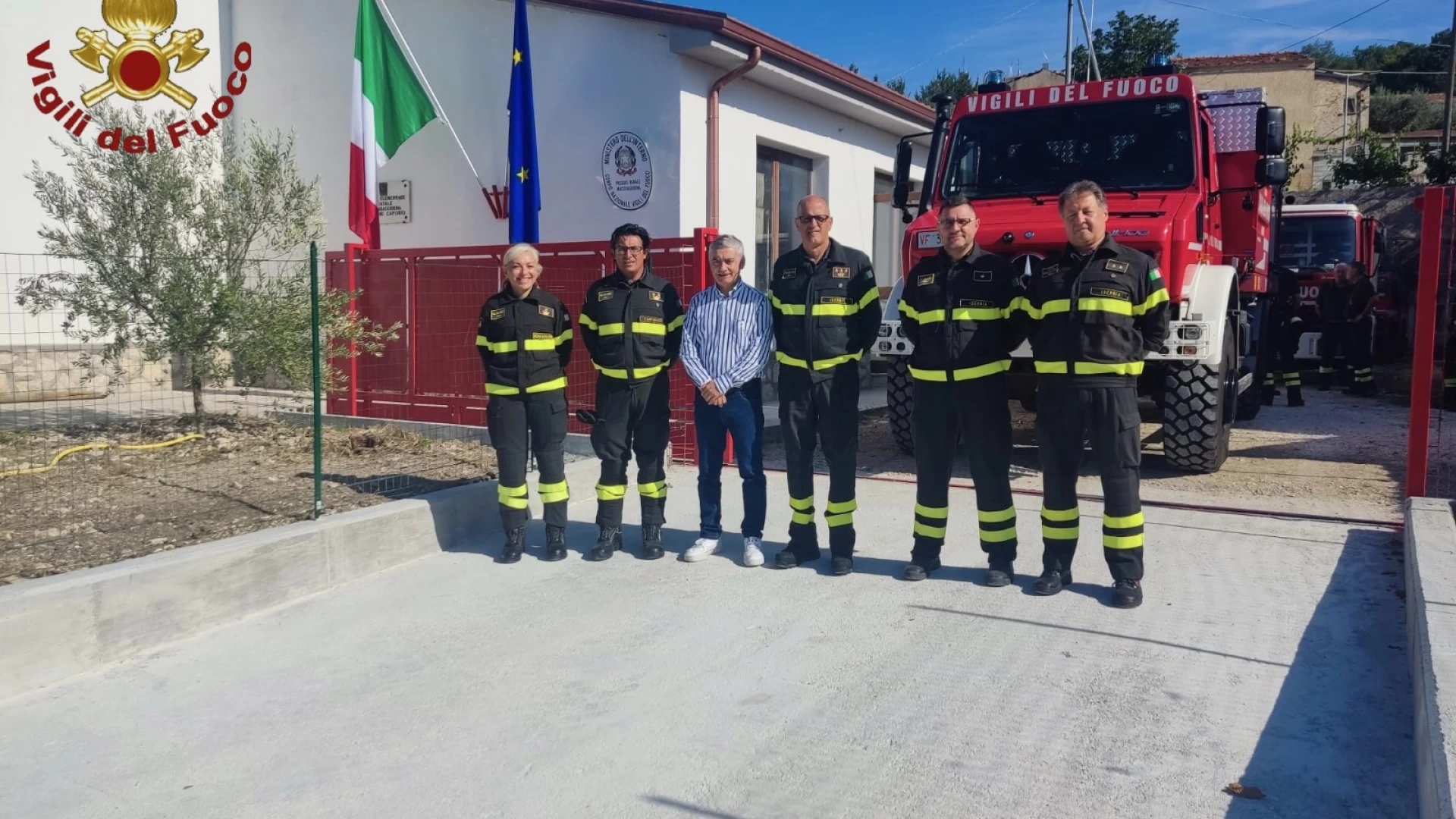 Macchiagodena: aperta la sede del presidio rurale dei Vigili del Fuoco. A settembre l’inaugurazione.