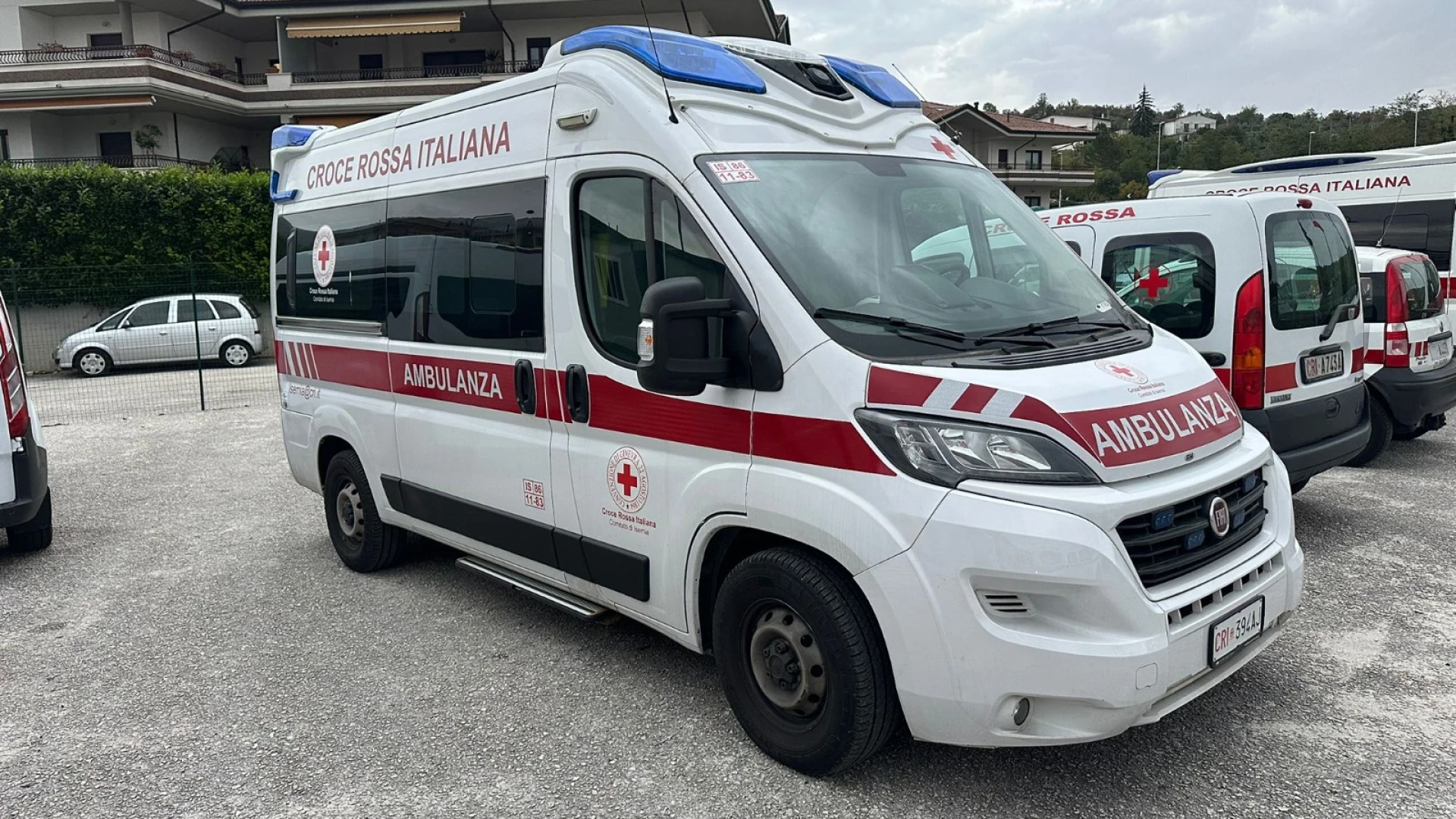 Una nuova ambulanza per il Comitato di Isernia della Croce Rossa Italiana. Verra' destinata alla postazione 118 di Cerro al Volturno.