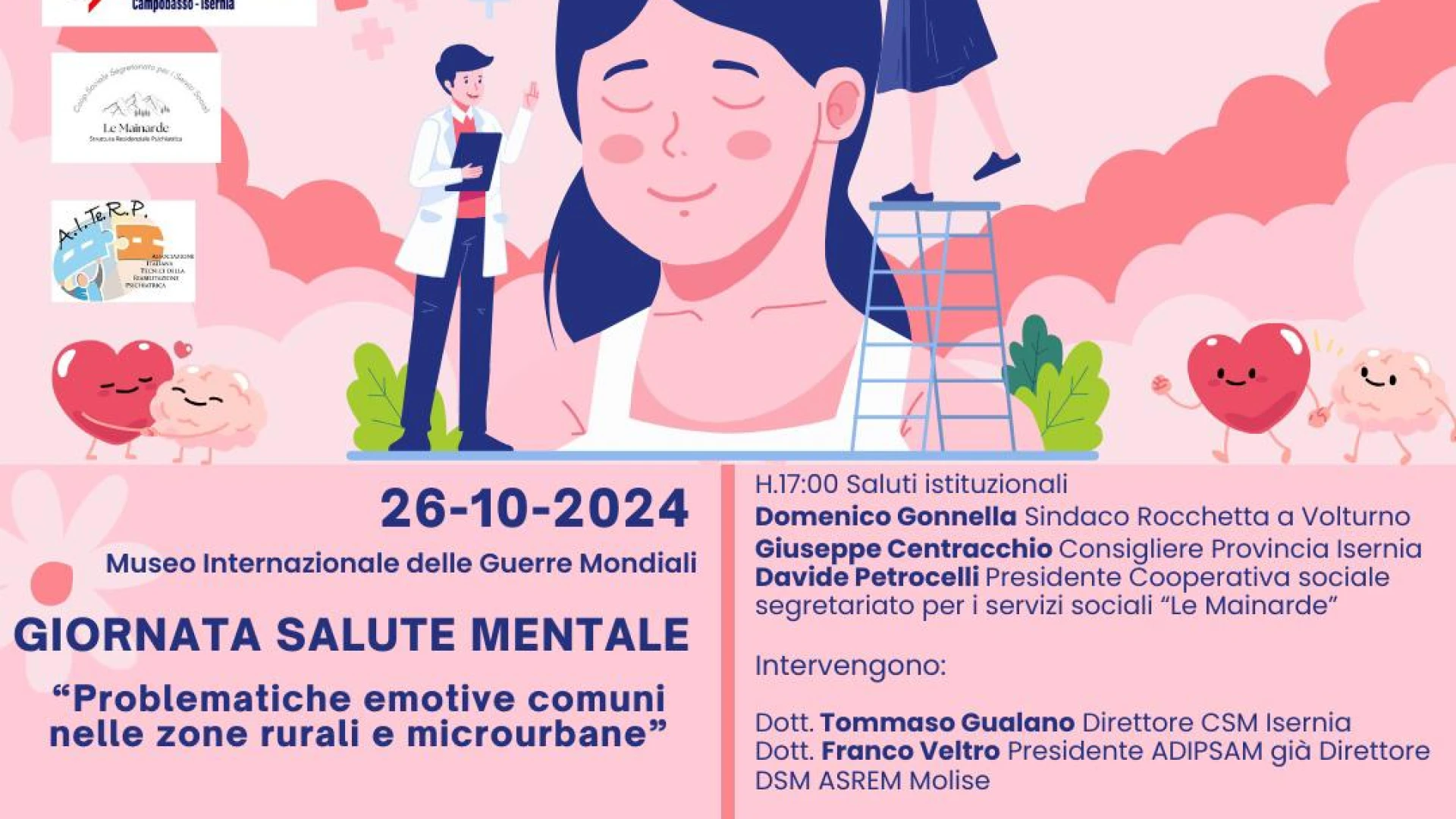 Giornata della Salute Mentale a Rocchetta a Volturno. Evento promosso dall'associazione Mia.