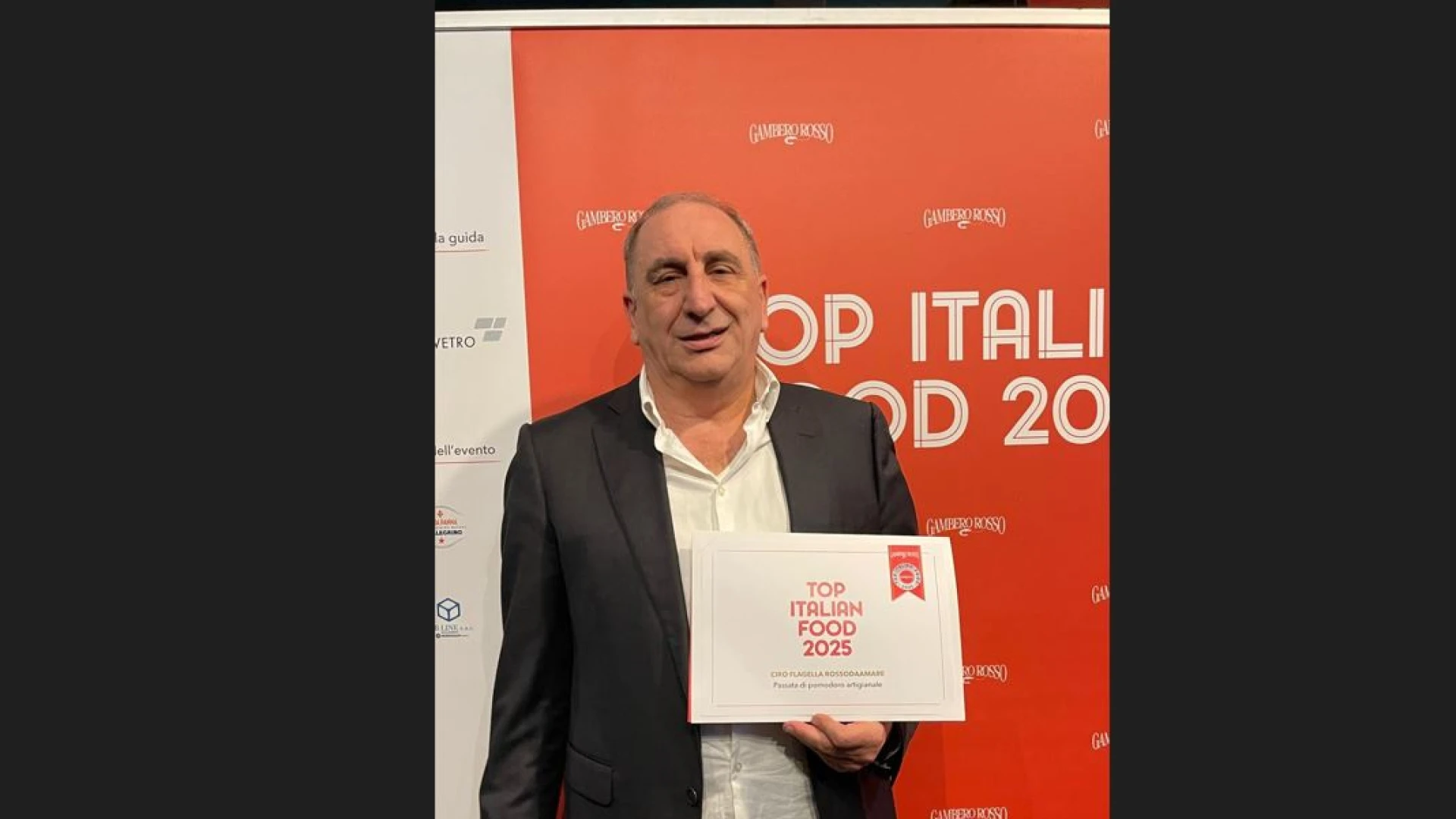 Top Italian Food “Rosso da Amare” di Ciro Flagella conquista l’ambitissimo premio. Oggi a Roma le premiazioni. La passata di pomodoro artigianale premiata tra i migliori cibi d’Italia. GUARDA IL VIDEO