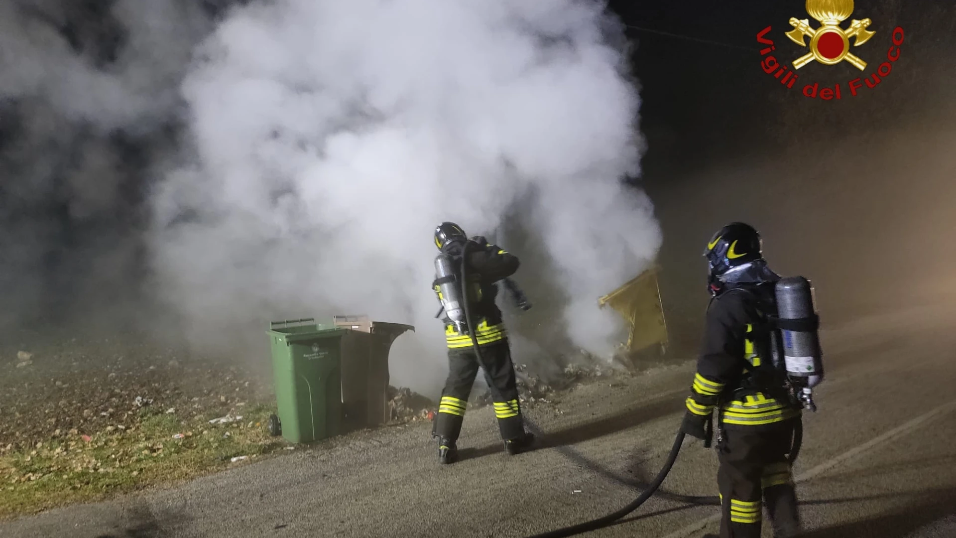 Botti di fine anno, gli interventi dei Vigili del Fuoco di Isernia.