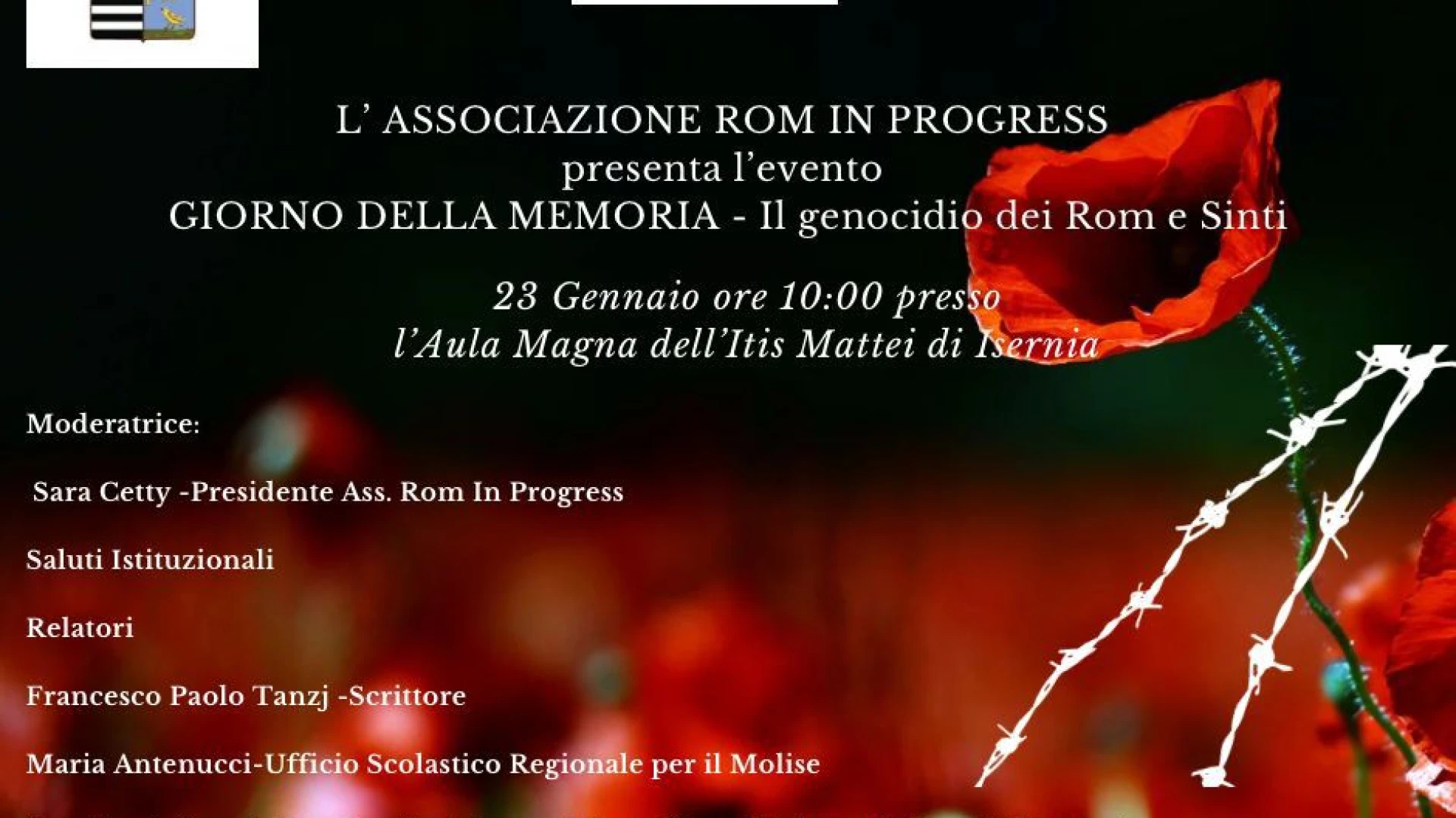 Isernia: L’Associazione Rom in Progress celebra il Giorno della Memoria: “Il genocidio dei Rom e Sinti”