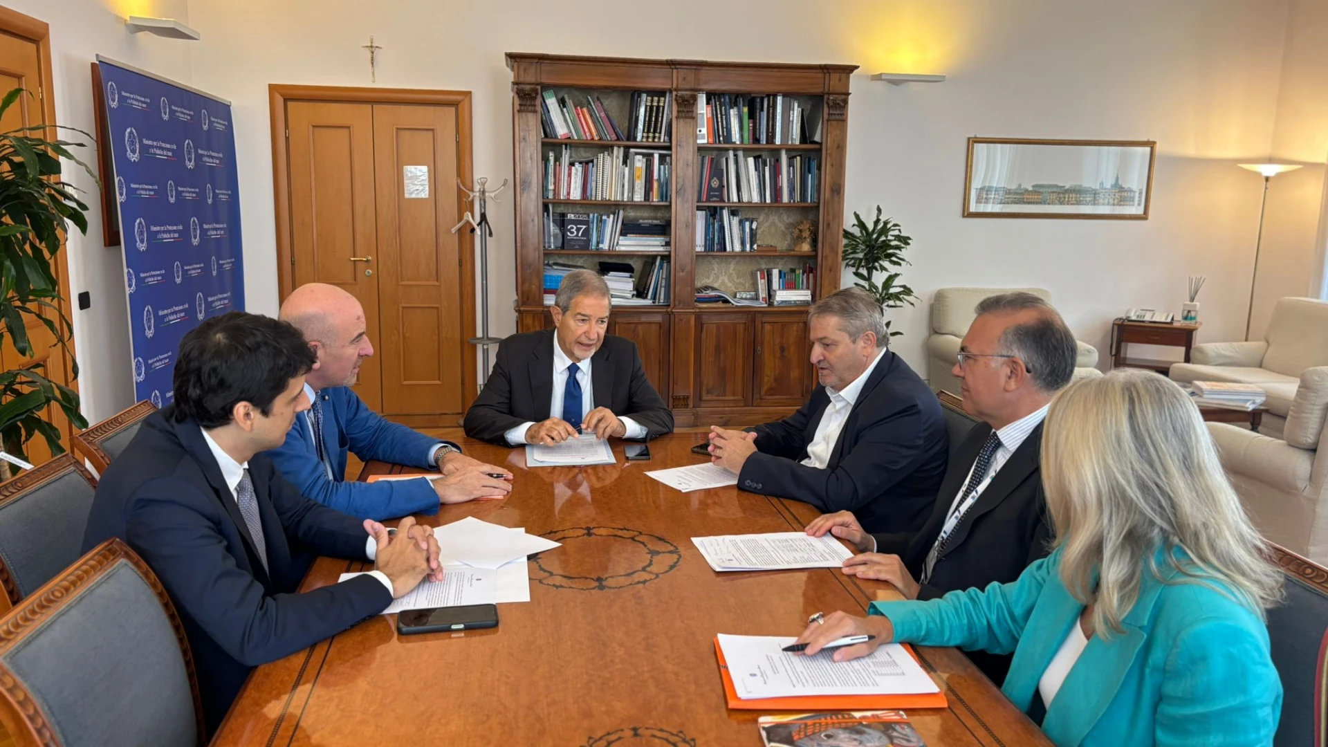 Ricostruzione post sisma 2018, il presidente Roberti incontra il Ministro Musumeci