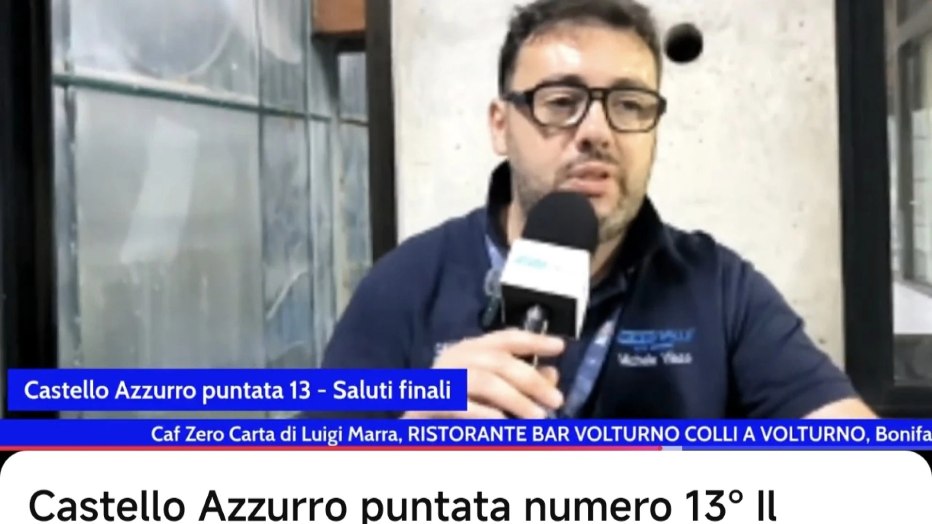 Rivedi la puntata numero °13 di "Castello Azzurro". Il saluto finale dall'esterno dello stadio Teofilo Patini. GUARDA LA TRASMISSIONE