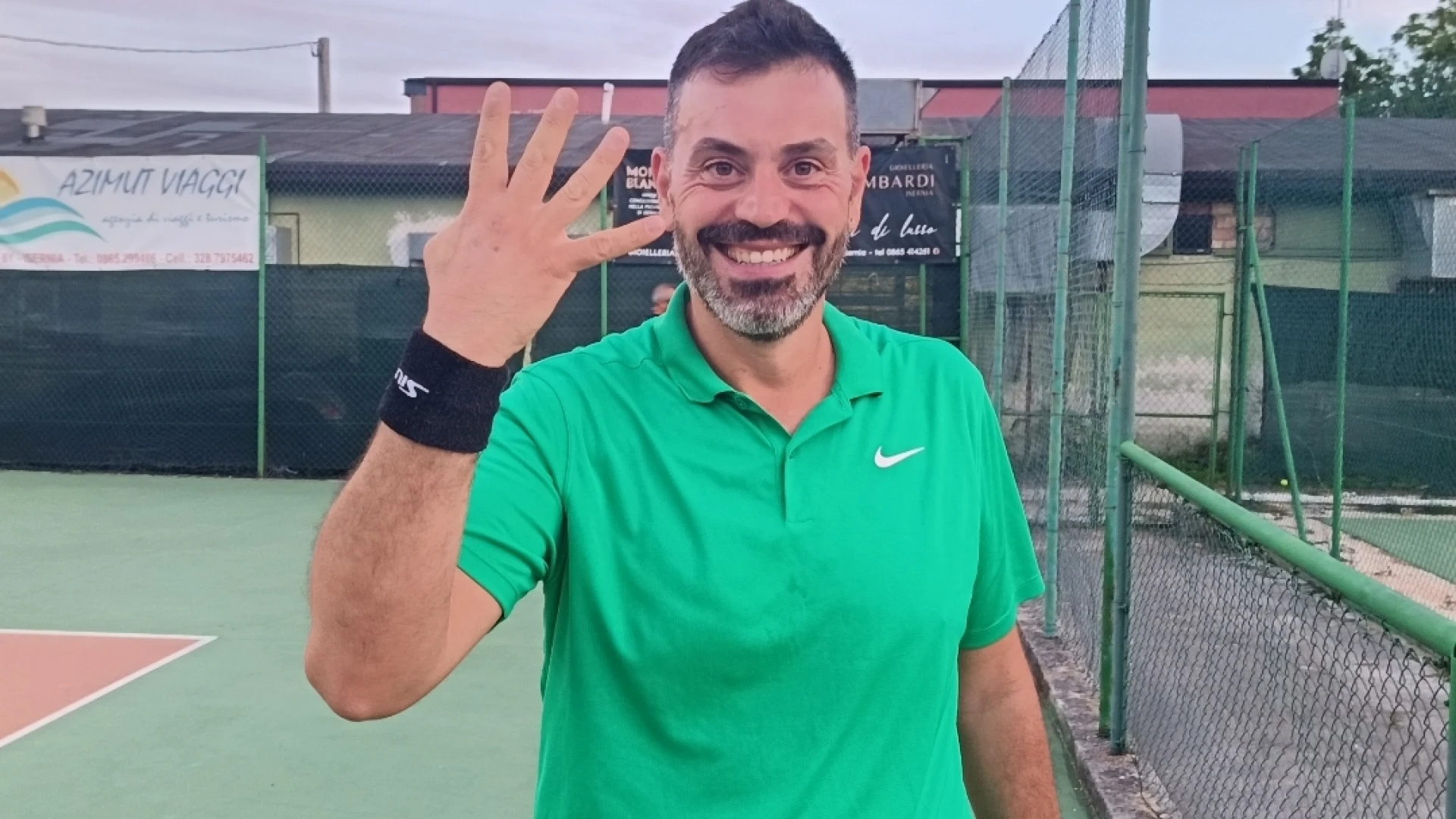 Michele Perna continua a collezionare successi sui campi da tennis molisani