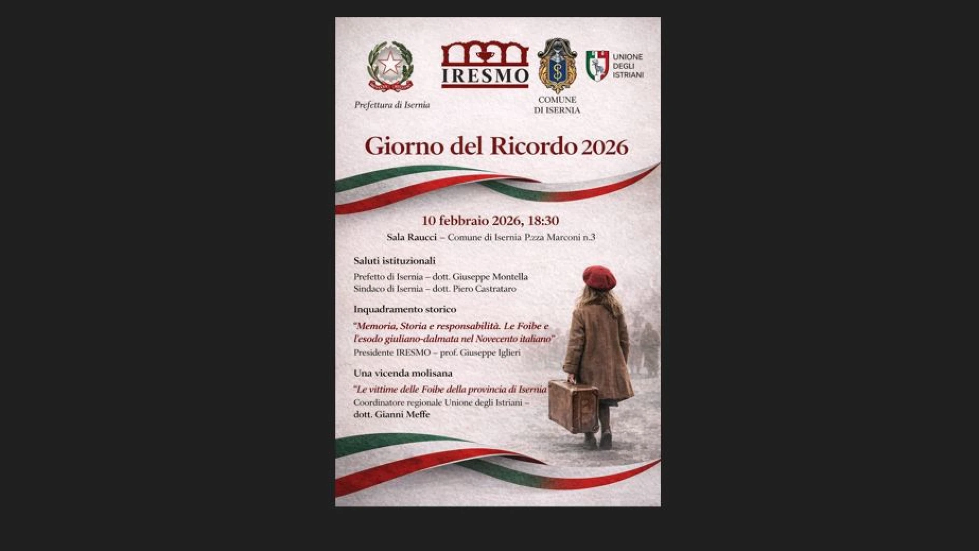 Giorno del Ricordo: Isernia non dimentica il dramma delle Foibe e dell ...