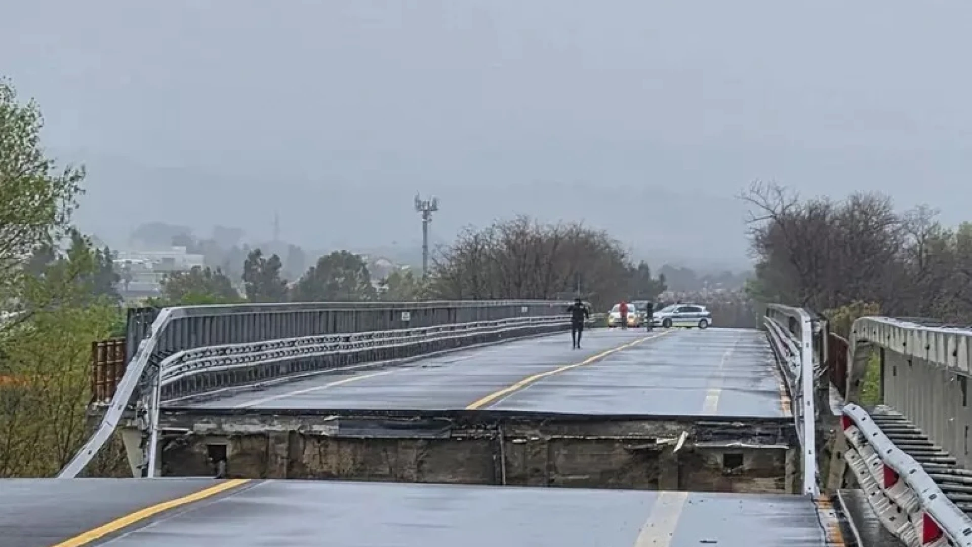 Maltempo in Molise, crolla ponte sul Trigno