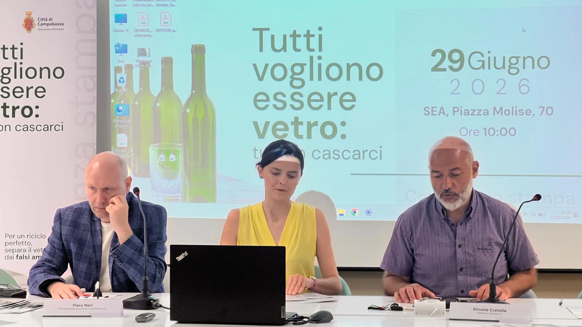 “Tutti vogliono essere vetro: tu non cascarci”: Campobasso lancia una campagna per la qualità della raccolta differenziata