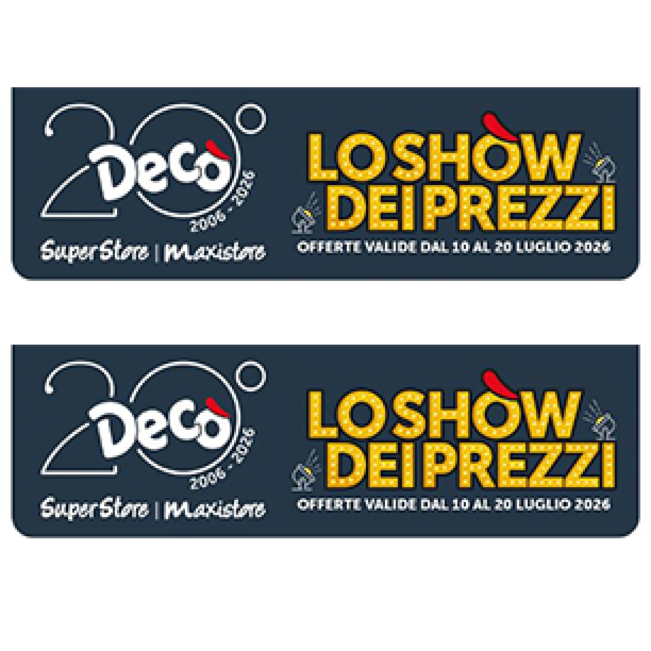 Banner deco 20 luglio Maxistore