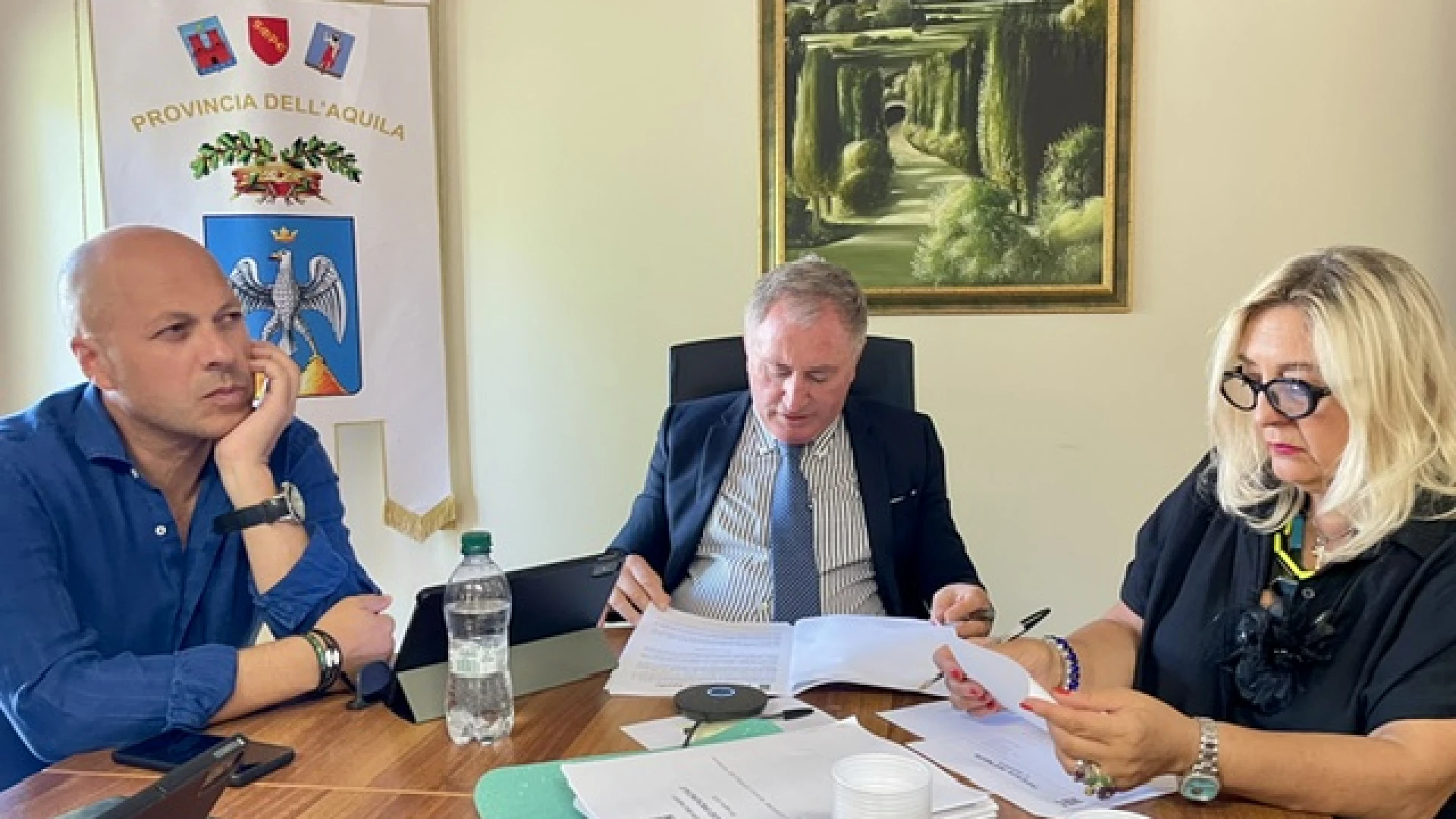 Consiglio Provinciale, Giovagnorio entra in assemblea. Via libera a Dup, assestamento di bilancio e nuovo regolamento per le palestre.