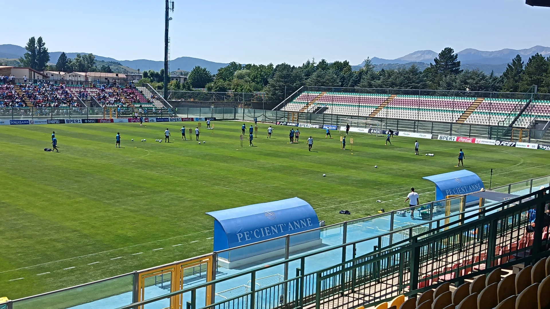 Caldo record e tattica: il Napoli spinge al Patini. E c'è il sorriso Gilmour. Report day 4 ritiro Ssc Napoli a Castel Di Sangro.