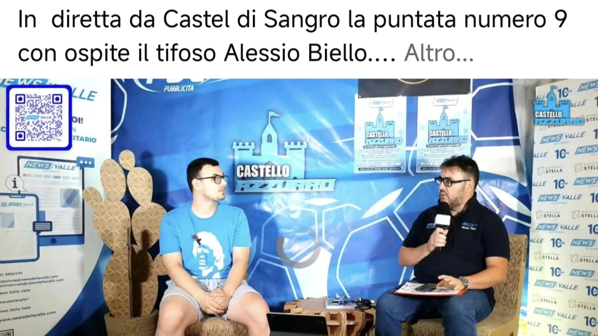 "CASTELLO AZZURRO", rivedi la nona puntata della nostra trasmissione dedicata ai tifosi. (VIDEO)