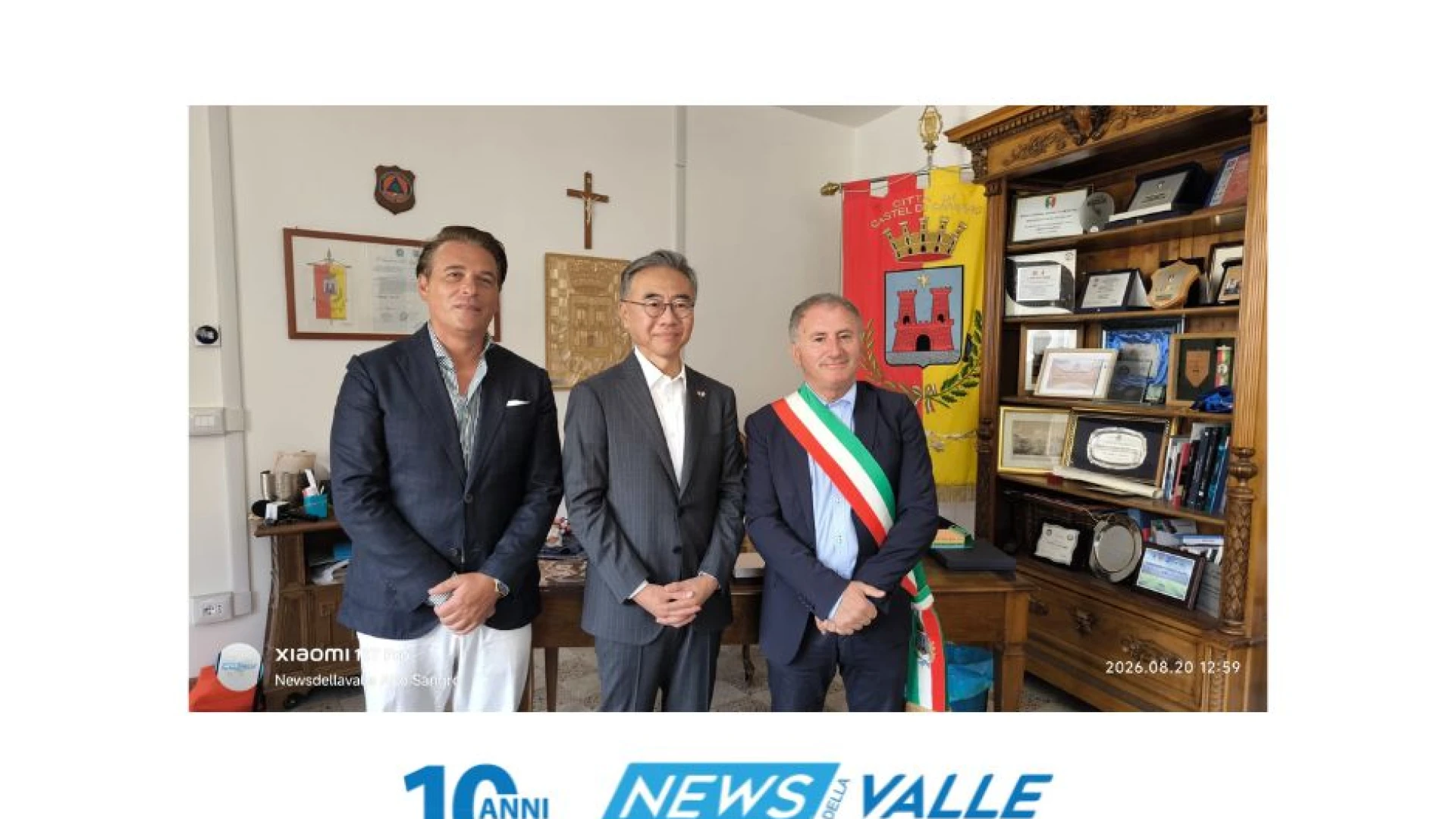 Castel Di Sangro: l’Ambasciatore della Repubblica di Corea in visita istituzionale in città. Caruso: “Aperte nuove possibilità economiche e di crescita internazionale”. (VIDEO)