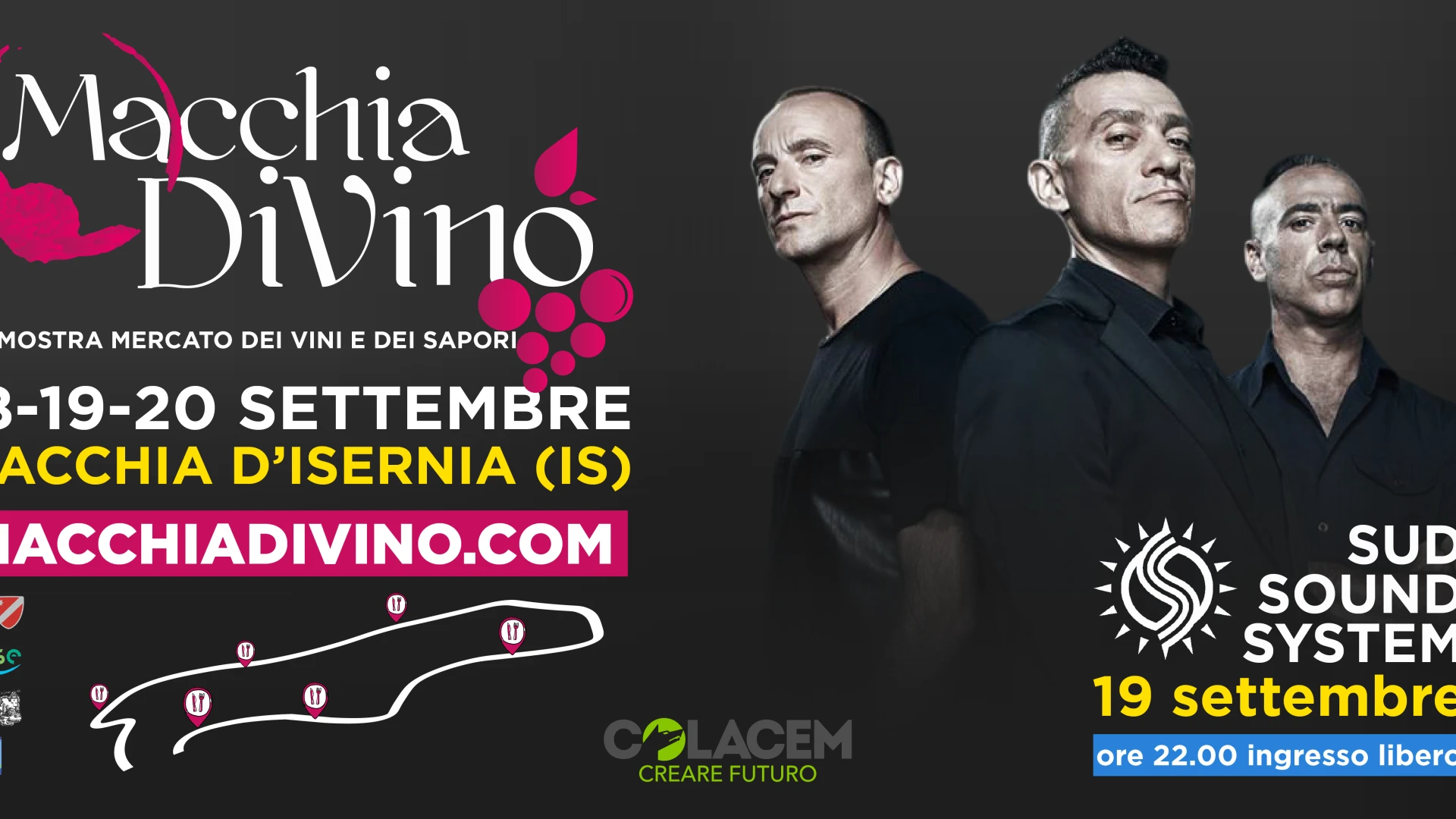 Macchia DiVino compie 53 anni e celebra il Molise tra vino, borgo e musica: attesi i Sud Sound System